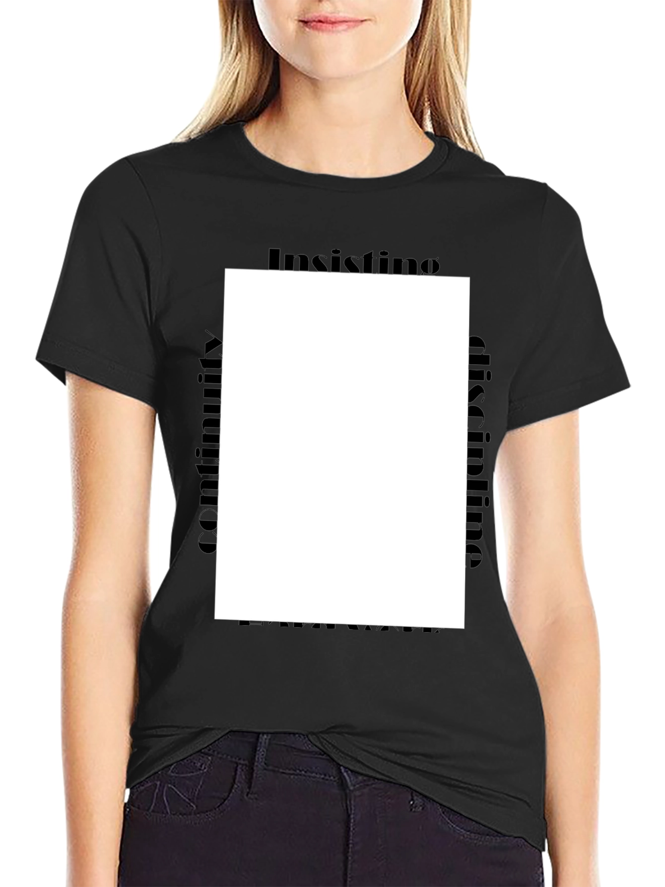 Insisting Discipline Black Tee