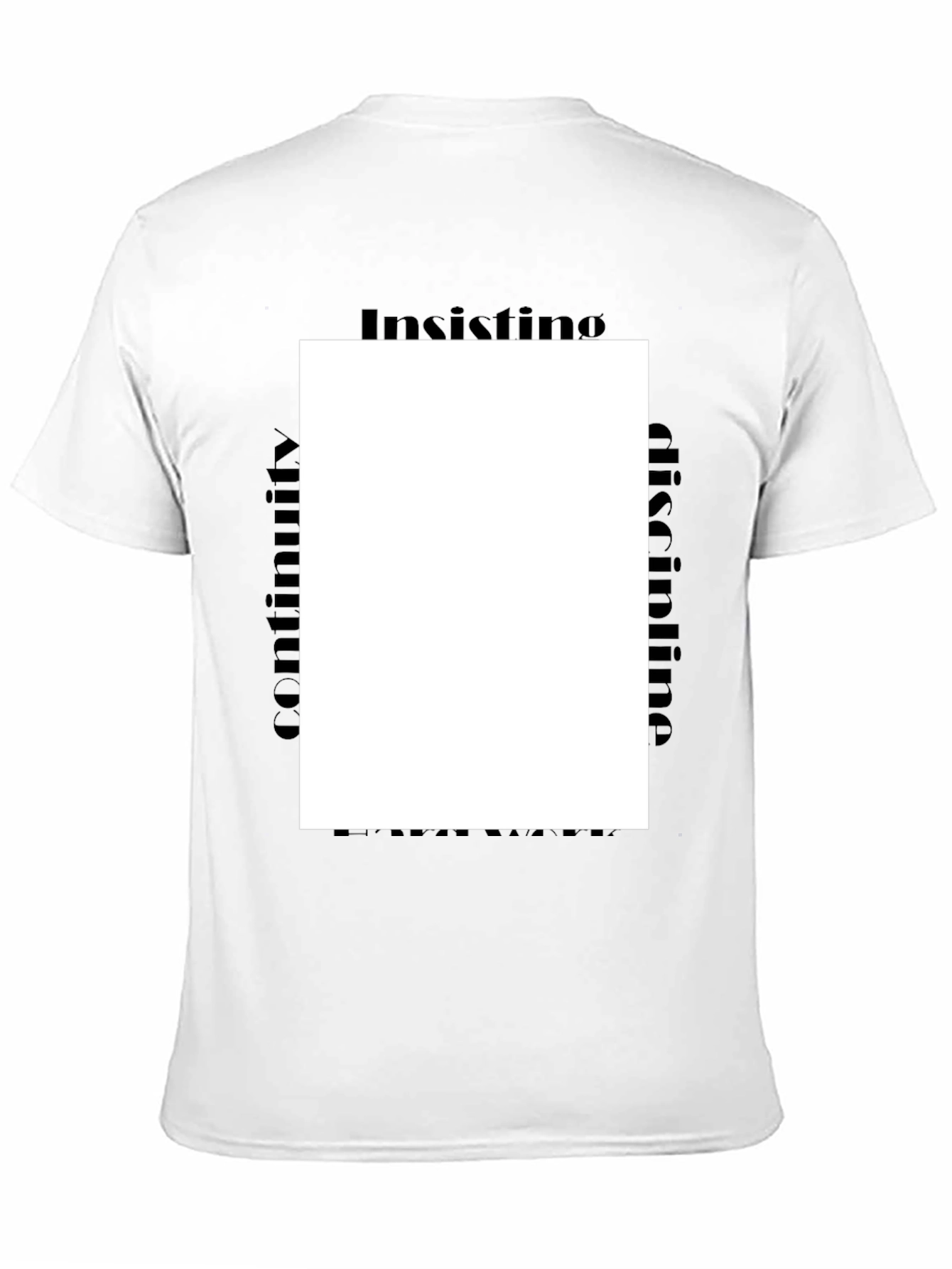 Insisting Discipline Black Tee