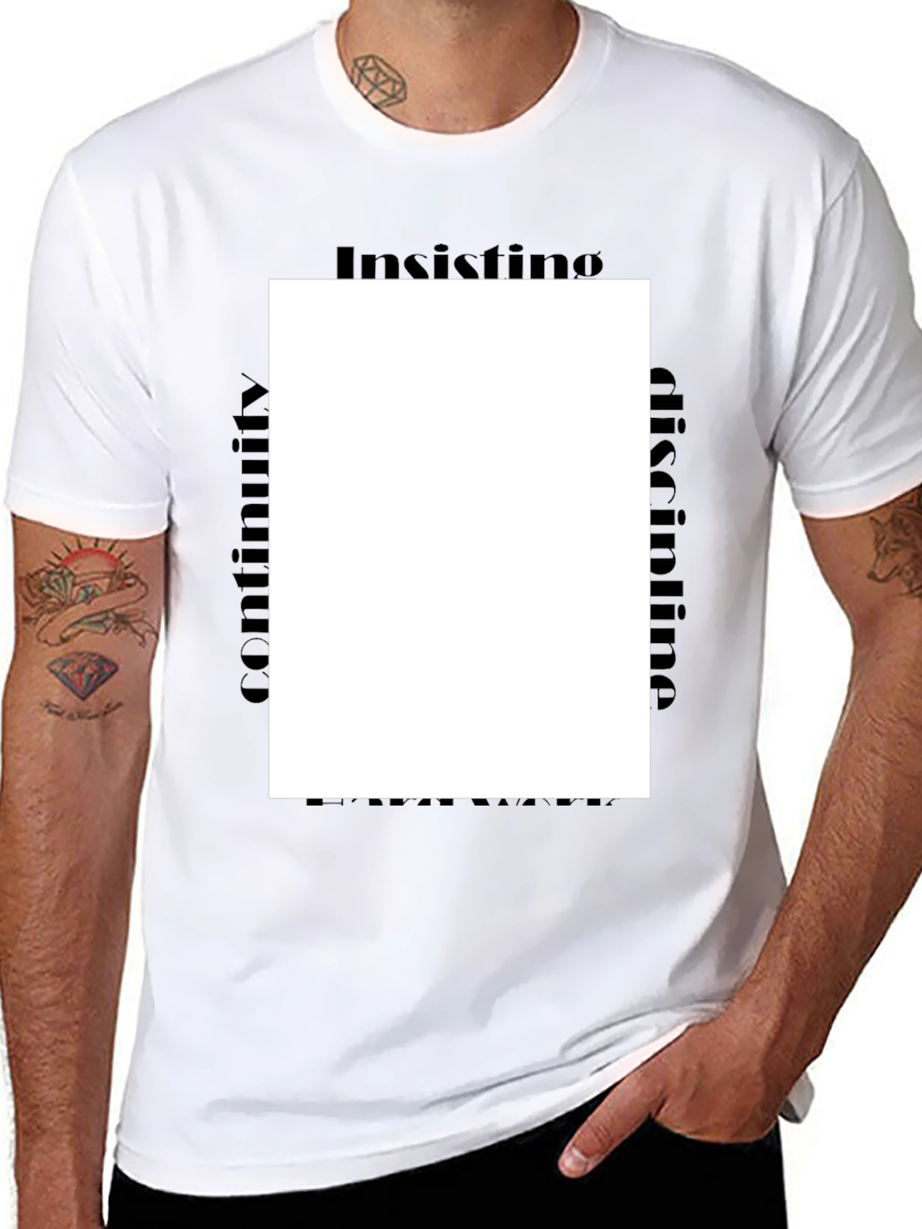 Insisting Discipline Black Tee