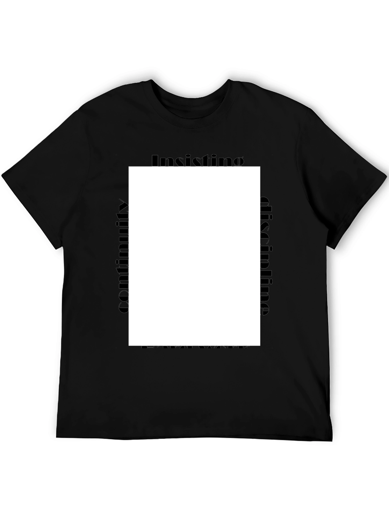 Insisting Discipline Black Tee