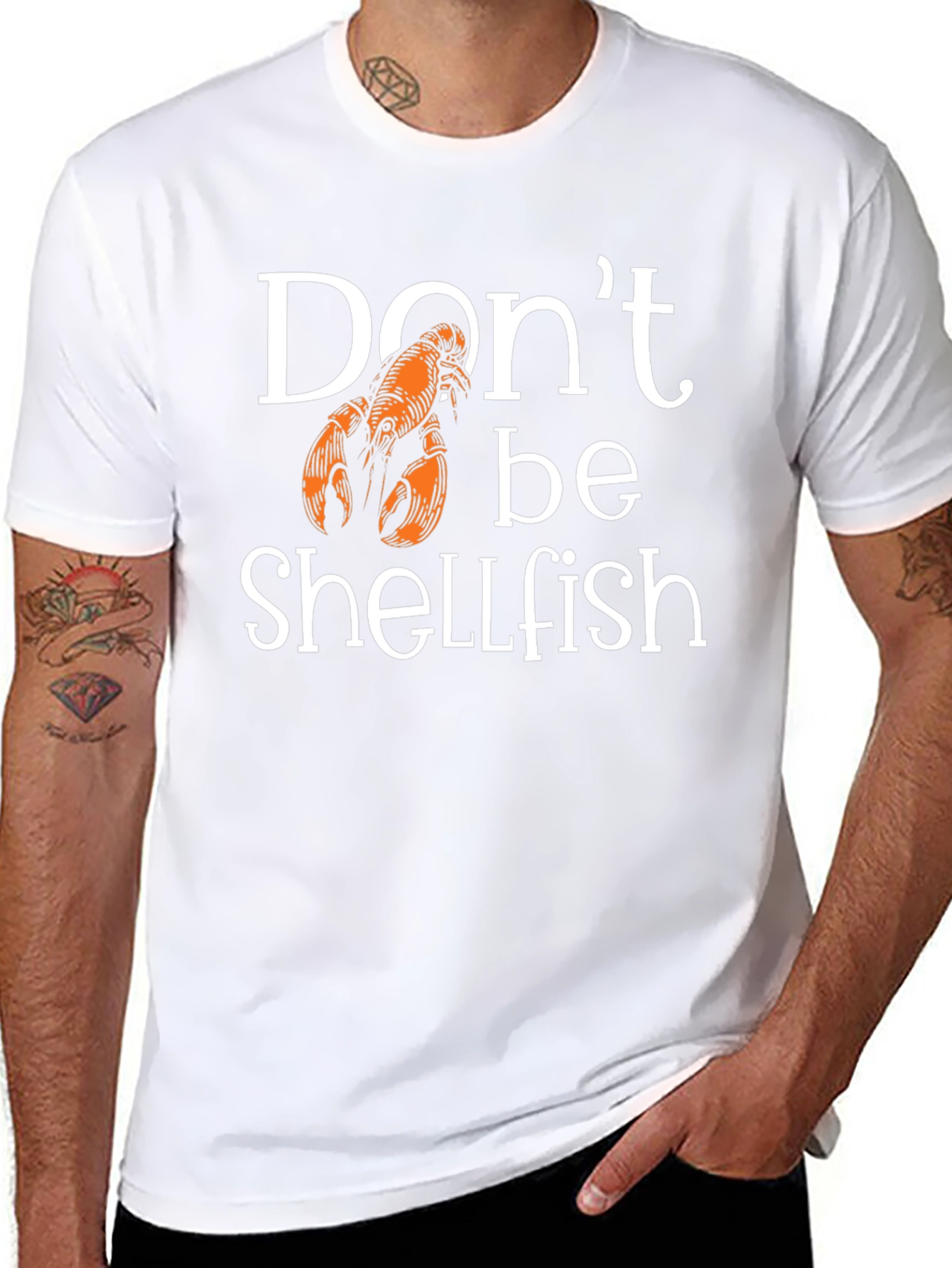 Dont Be Shellfish Lobster Graphic T-Shirt