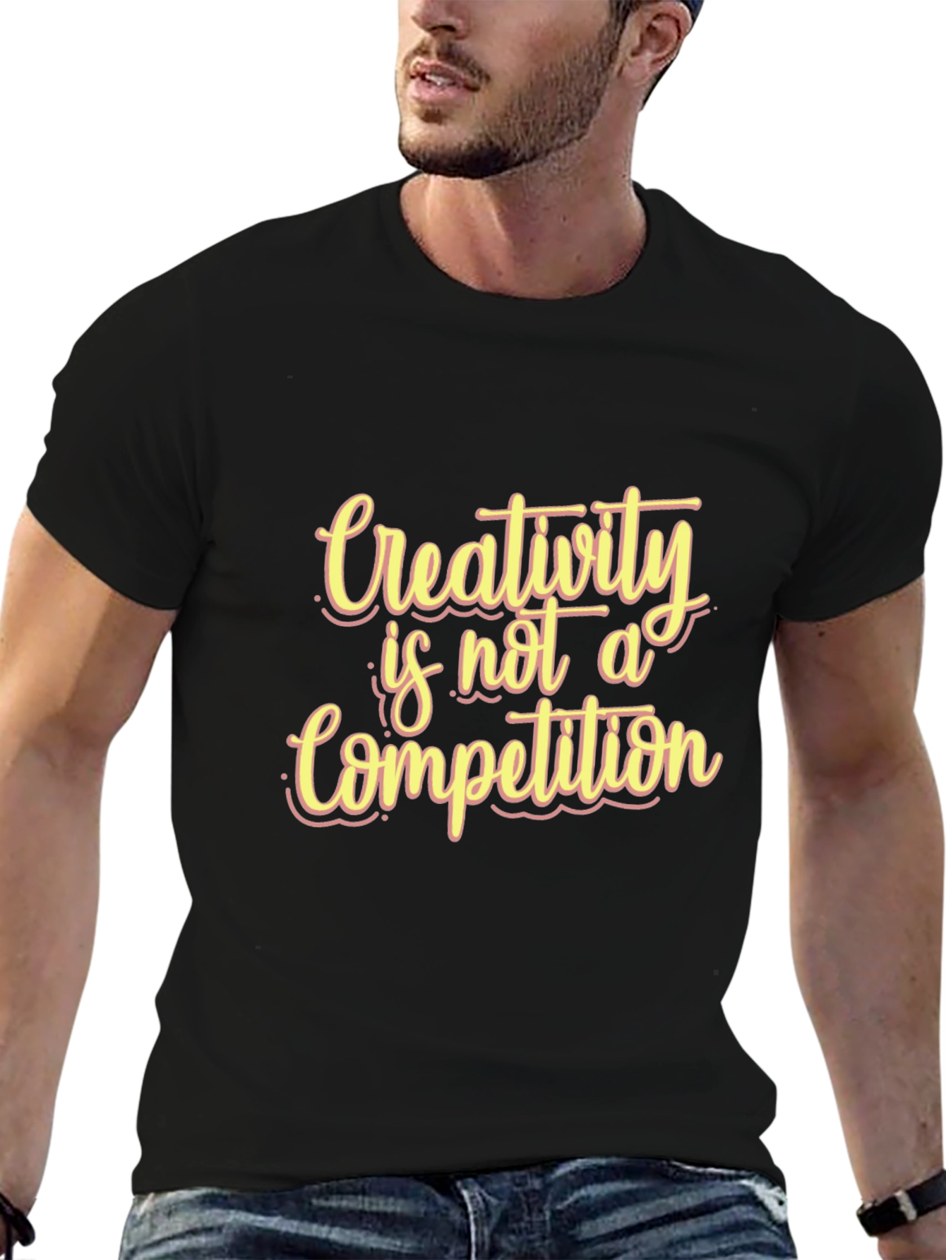 Creativity is Not a Competition Black T-Shirt