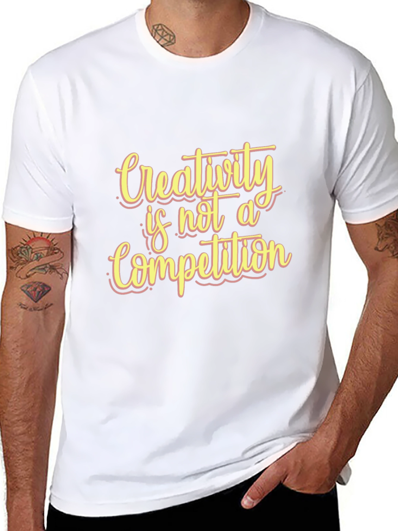 Creativity is Not a Competition Black T-Shirt