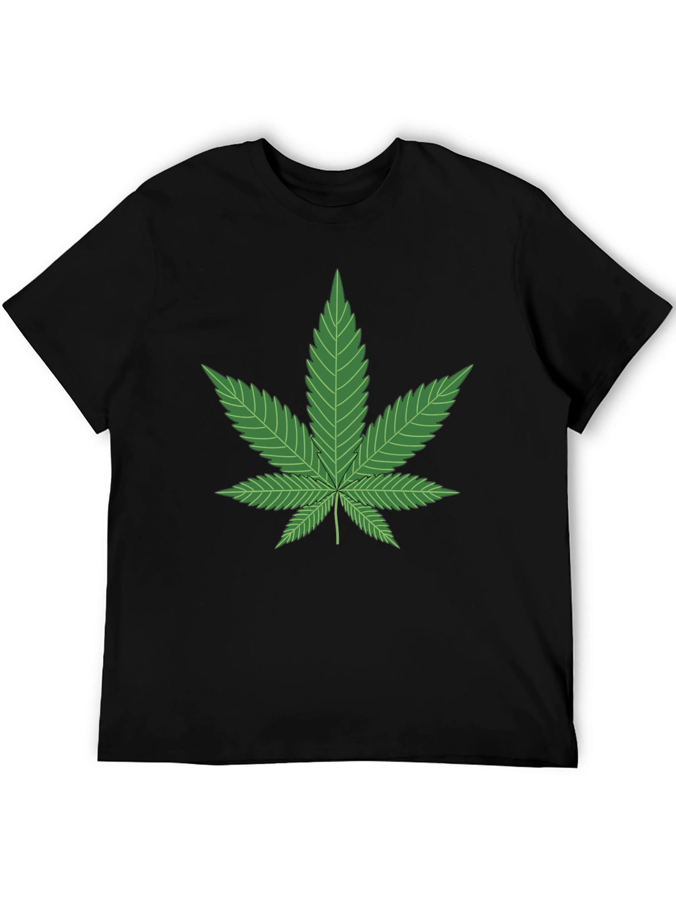 Cannabis Leaf Graphic T-Shirt