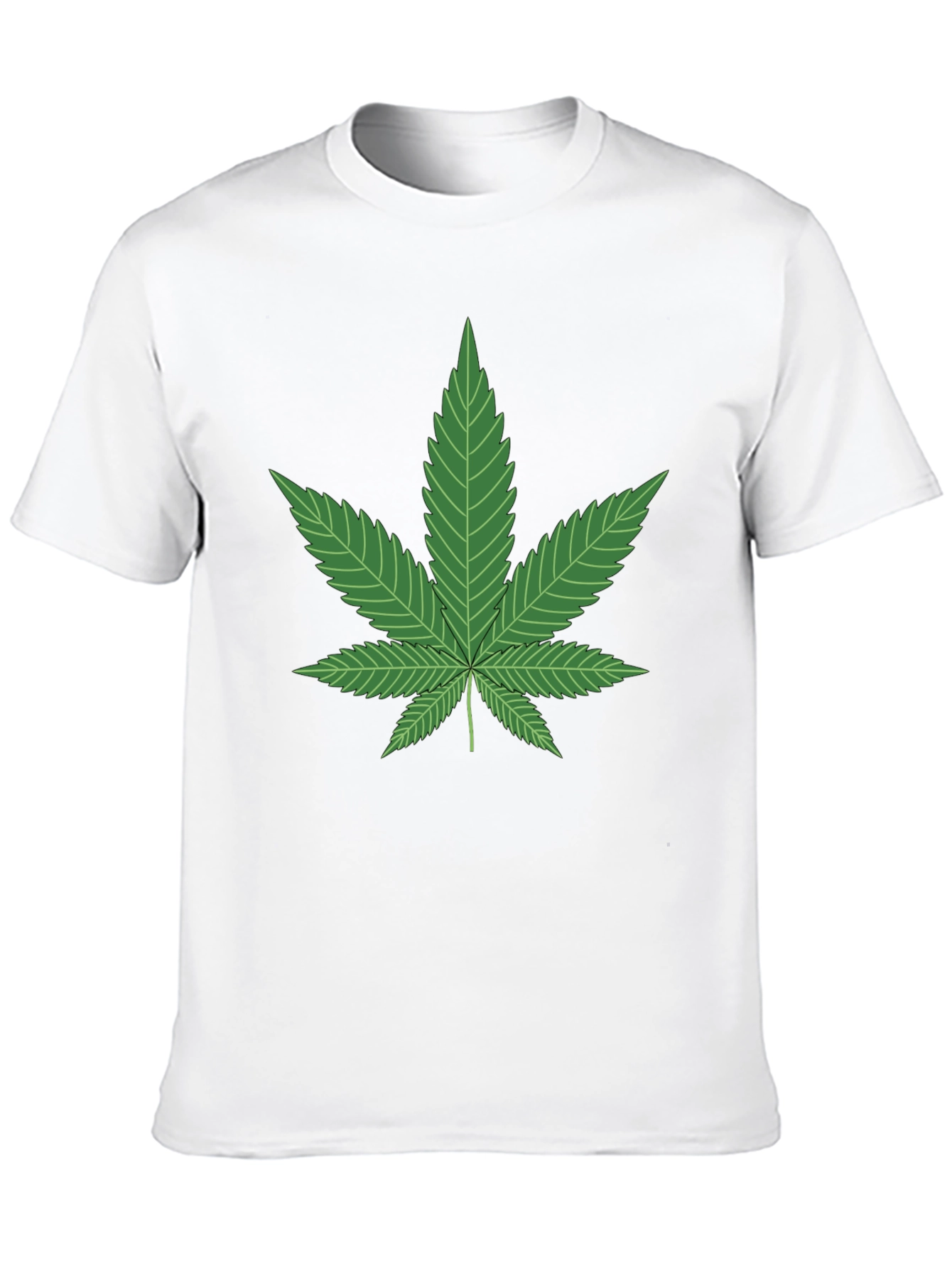 Cannabis Leaf Graphic T-Shirt