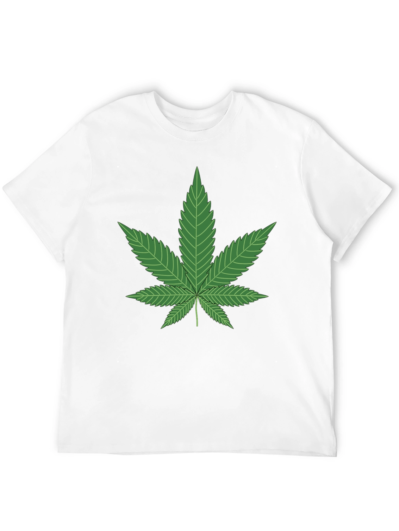 Cannabis Leaf Graphic T-Shirt