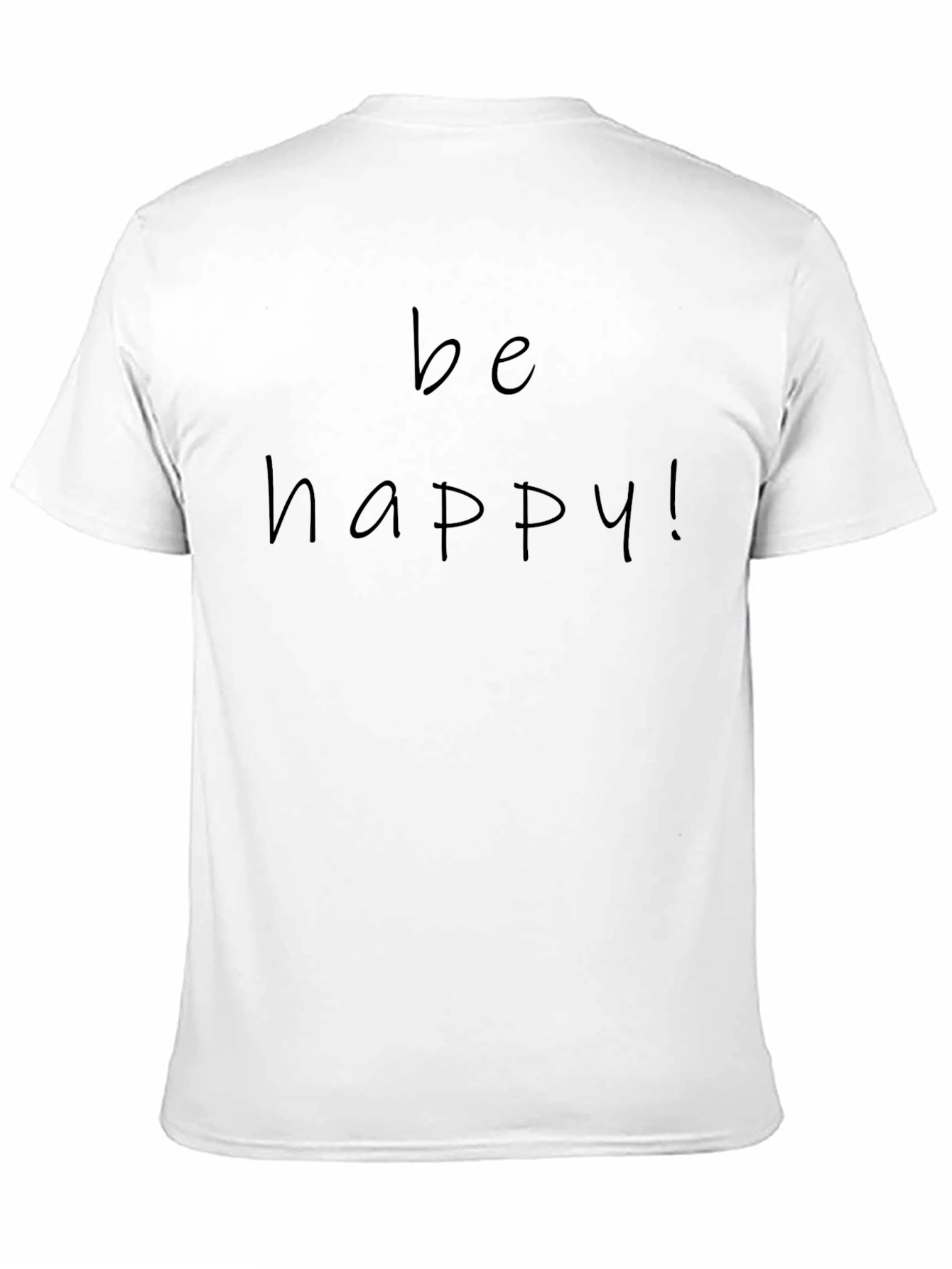 Be Happy! Black Graphic Tee