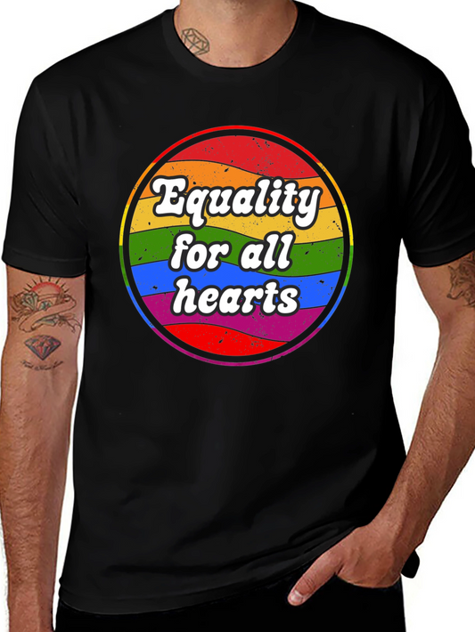 Equality for All Hearts T-Shirt - Pride Design