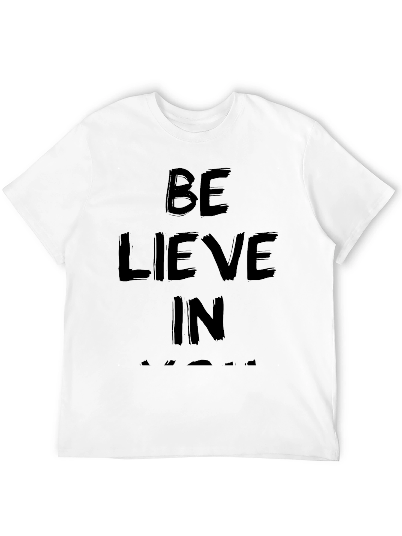 Believe in Yourself Black Graphic Tee