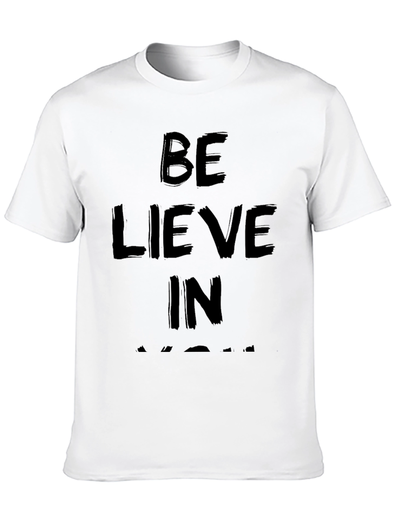 Believe in Yourself Black Graphic Tee