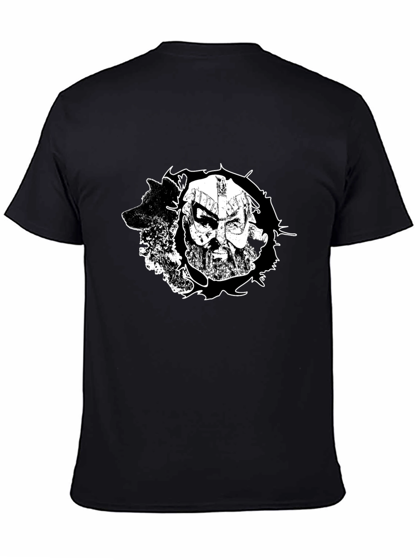 Viking Warrior Graphic Black T-Shirt