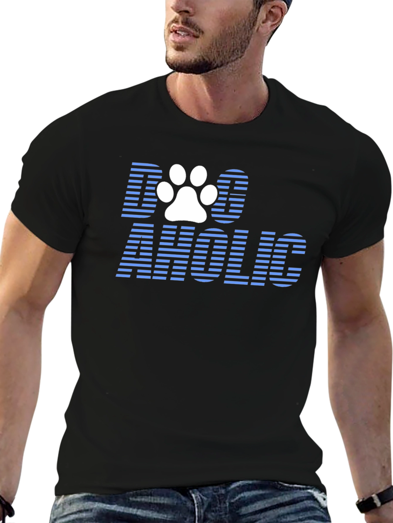 Dogaholic T-Shirt: Paw Print Design