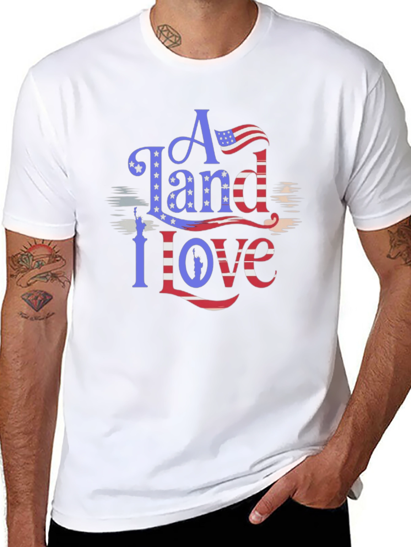 Patriotic Land of Love Graphic Tee