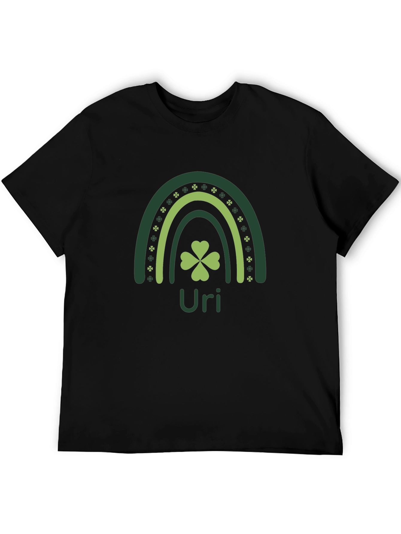 St. Patricks Day Rainbow Clover Personalized T-Shirt