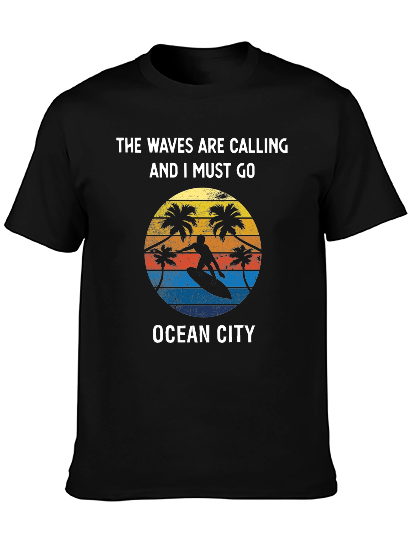 Ocean City Surfer T-Shirt - Waves Are Calling Tee