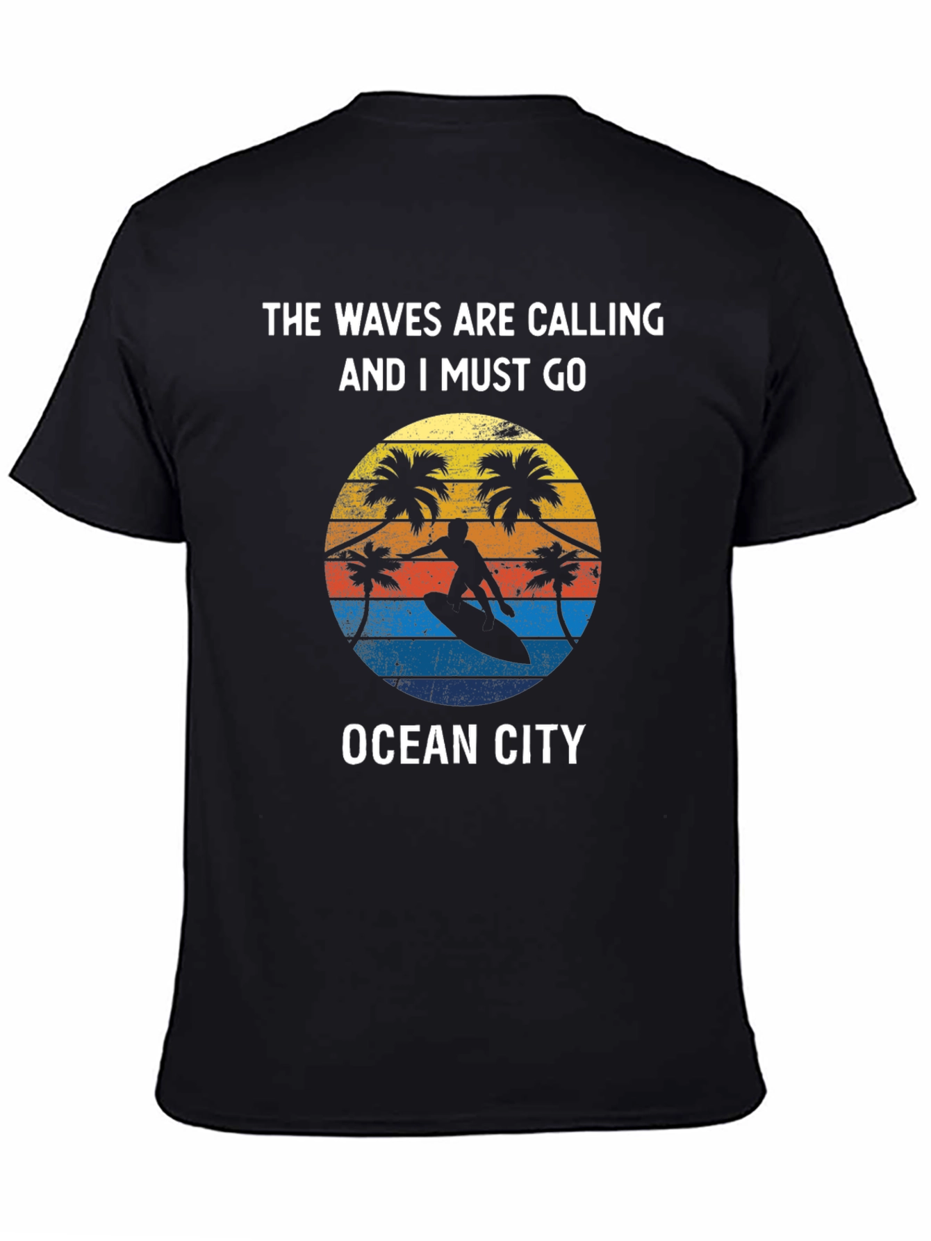 Ocean City Surfer T-Shirt - Waves Are Calling Tee
