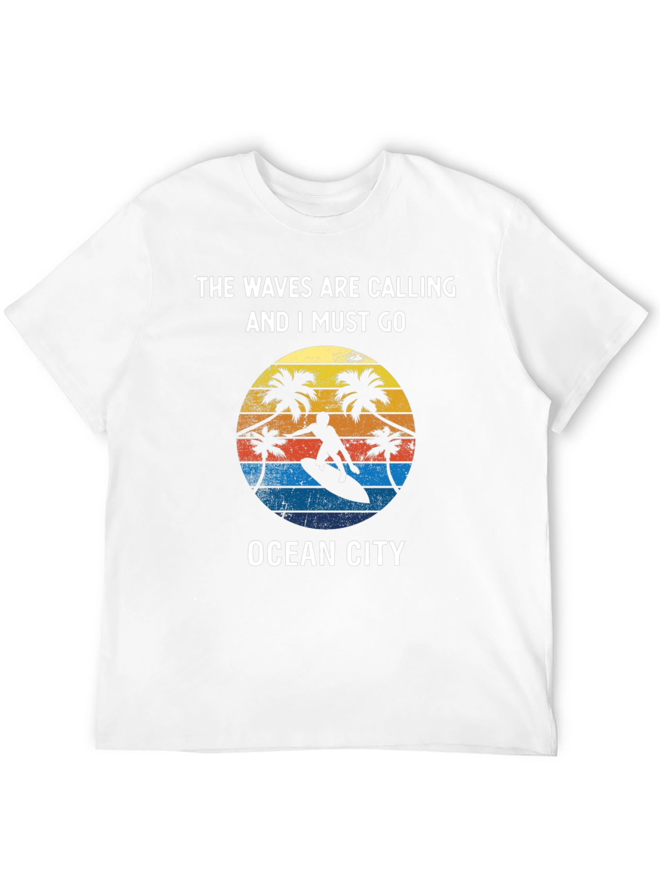 Ocean City Surfer T-Shirt - Waves Are Calling Tee