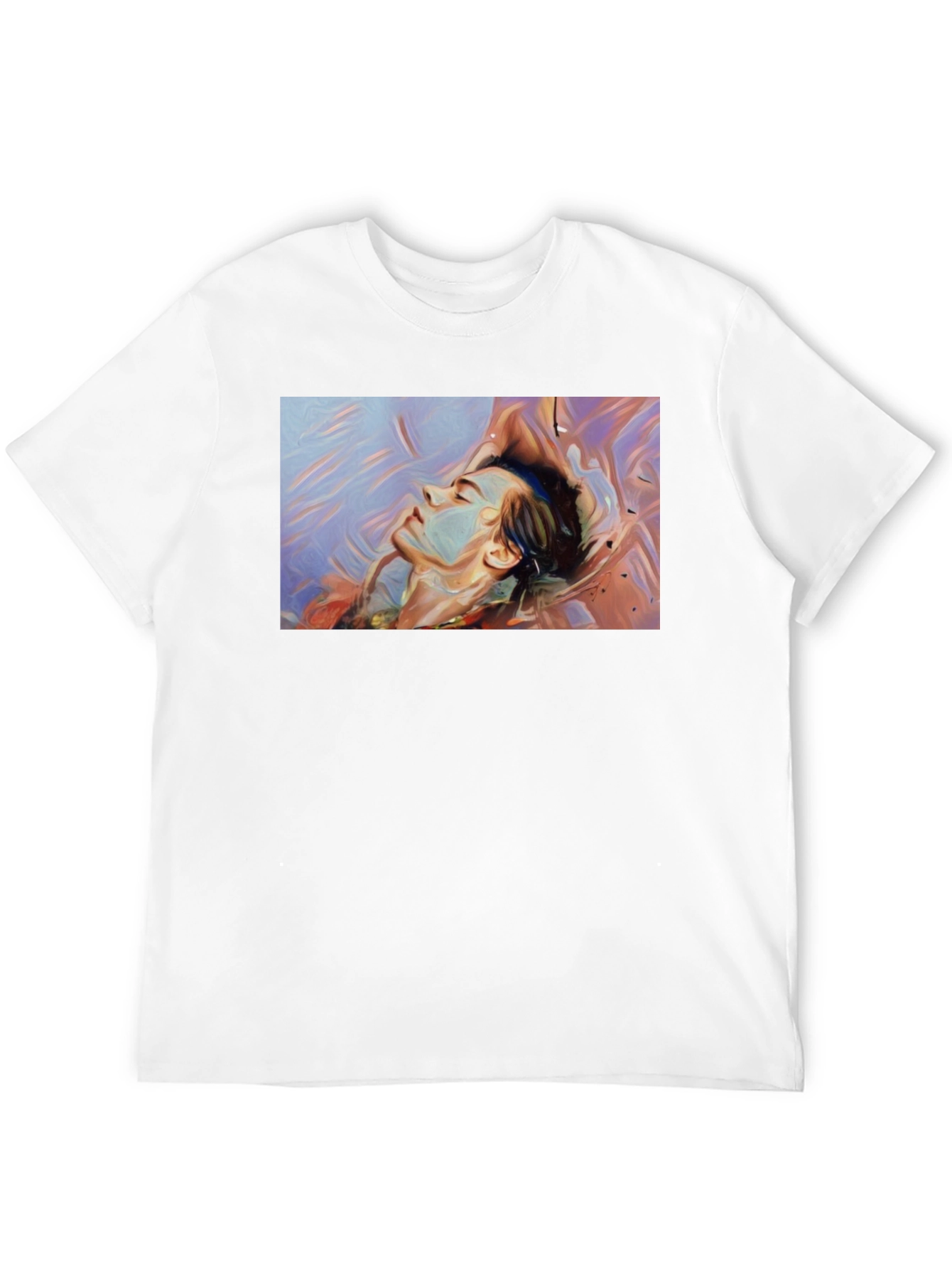 Abstract Dreamscape Graphic Black T-Shirt