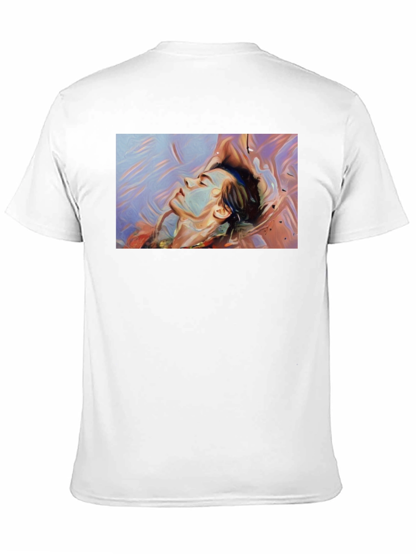 Abstract Dreamscape Graphic Black T-Shirt