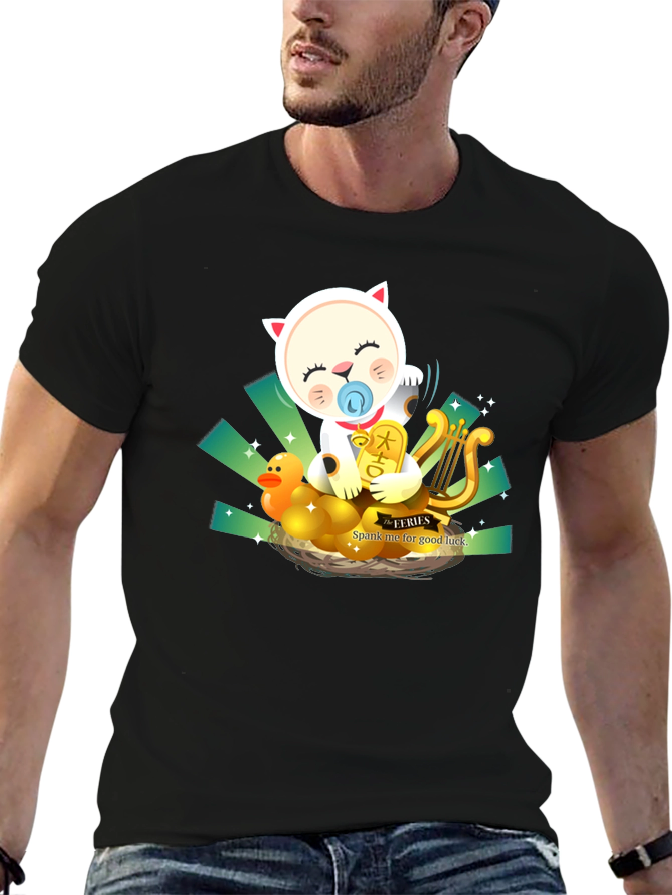 Lucky Baby Cat T-Shirt