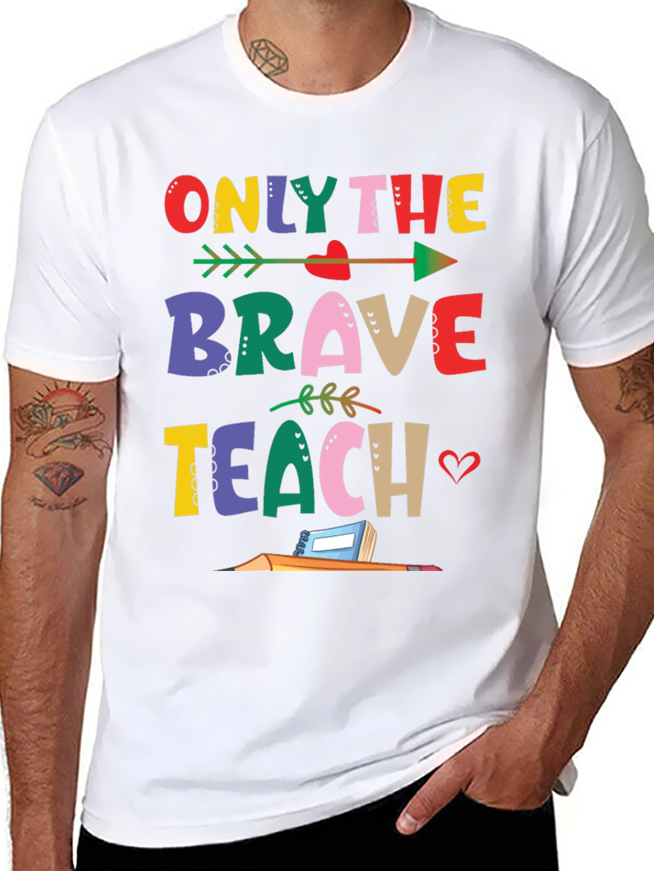 Only The Brave Teach T-Shirt