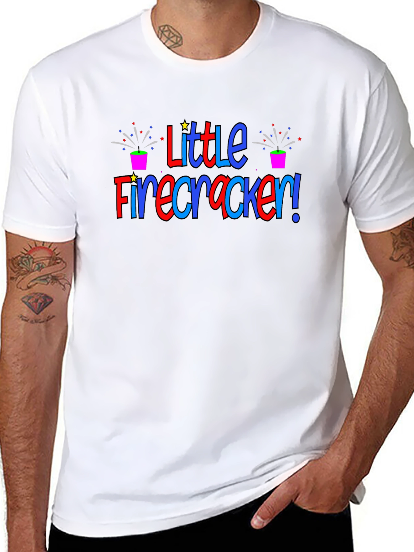 Little Firecracker Tee - Patriotic T-Shirt