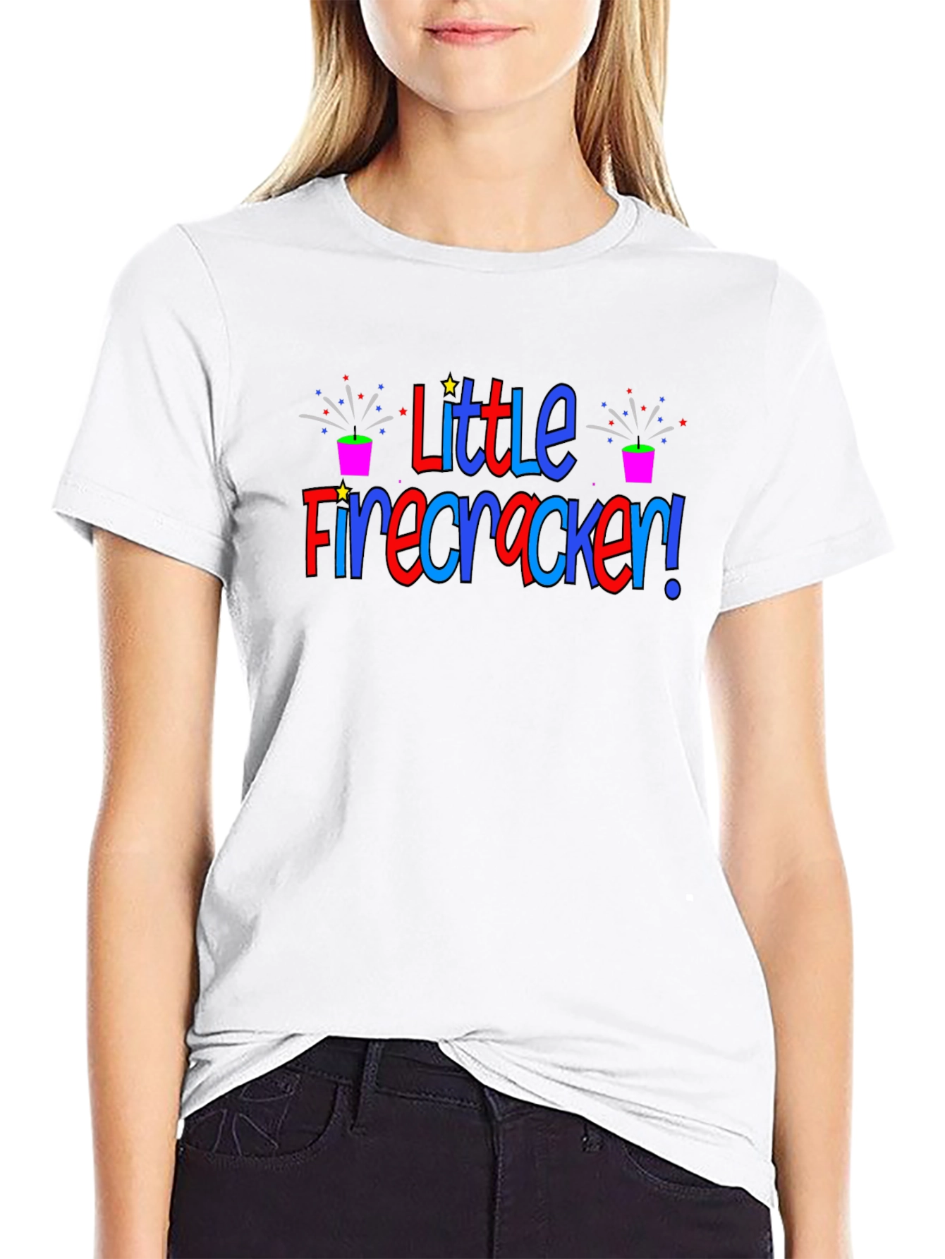 Little Firecracker Tee - Patriotic T-Shirt