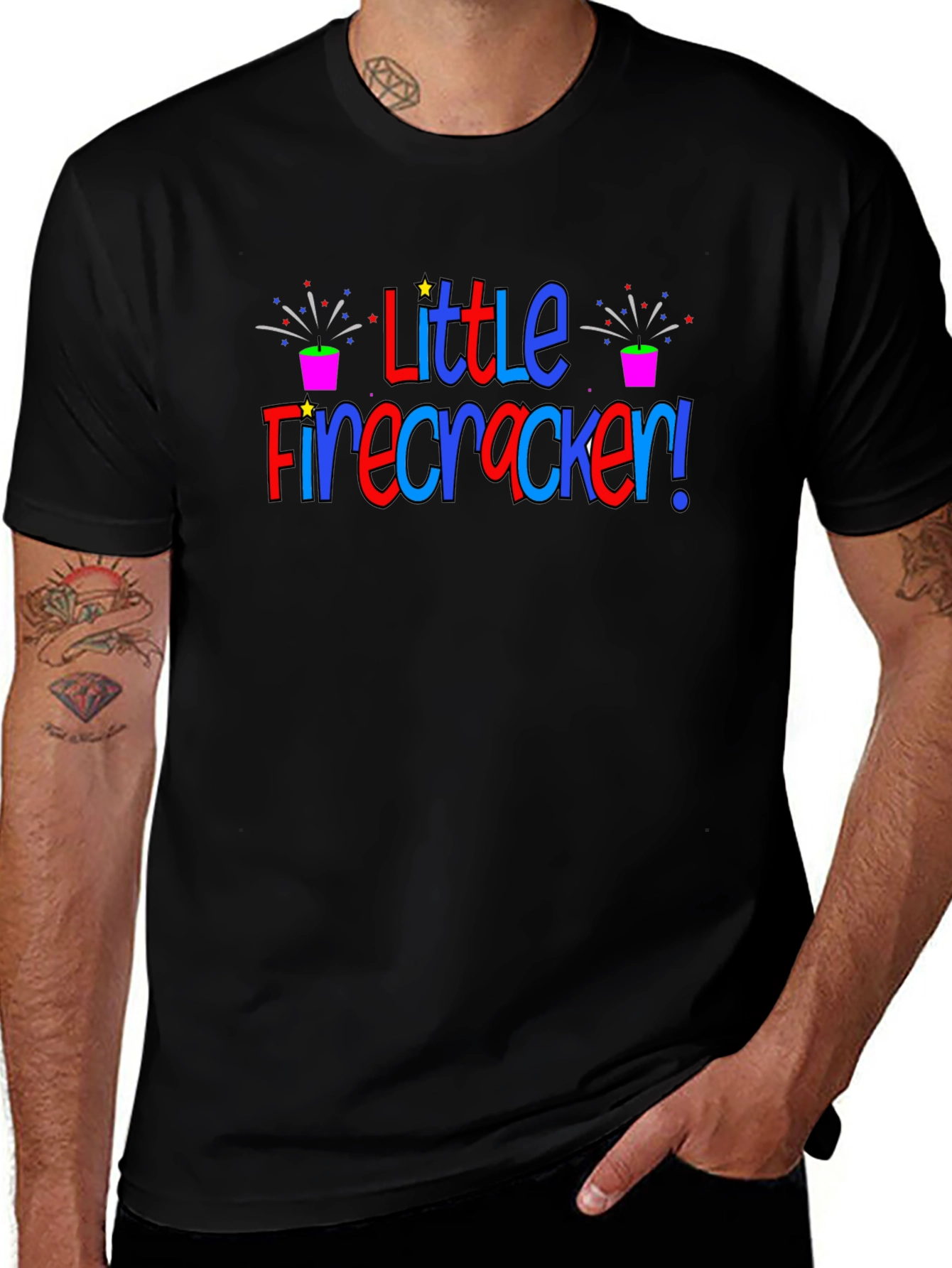 Little Firecracker Tee - Patriotic T-Shirt