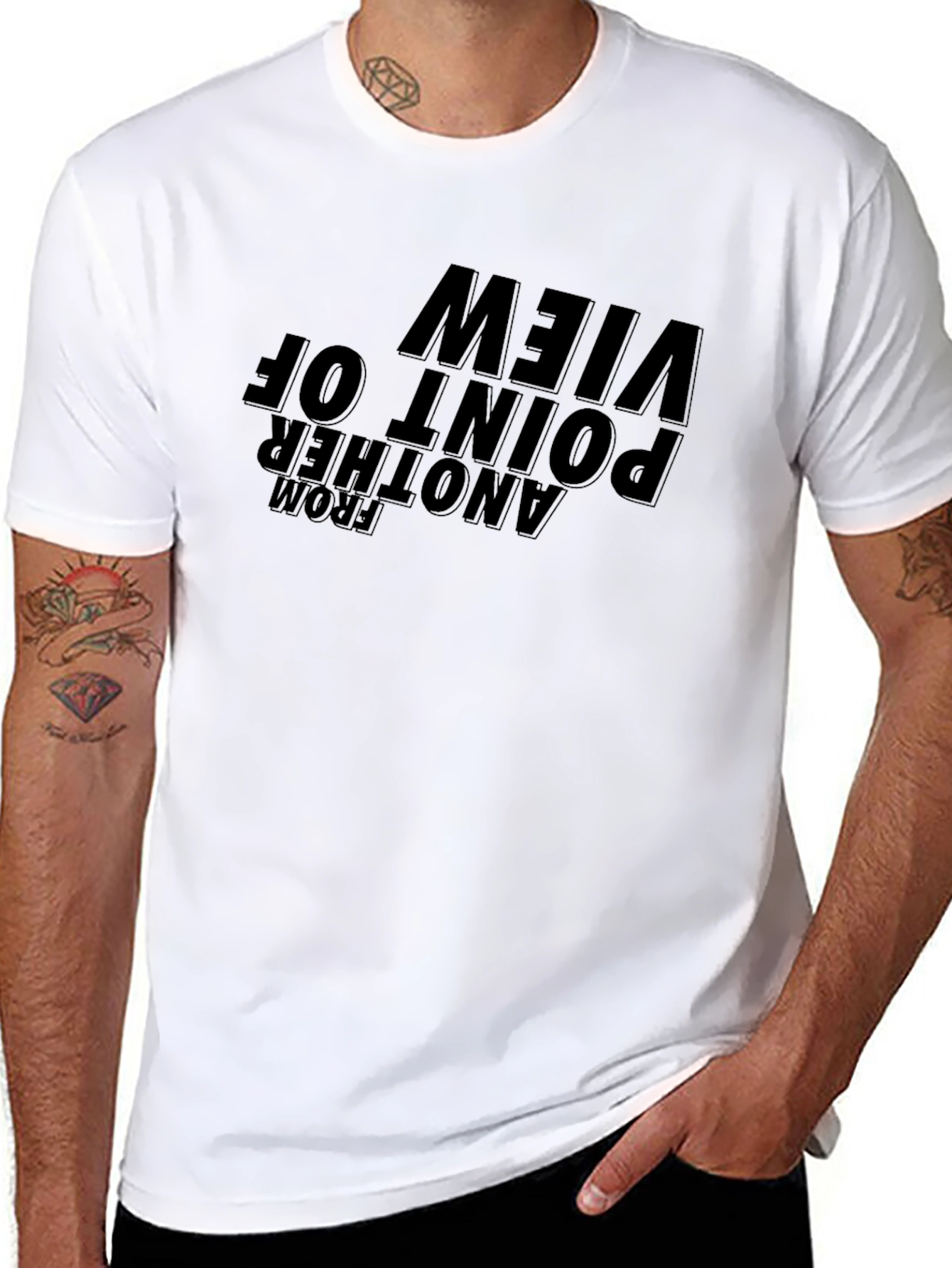 Another Point of View Graphic Tee - Black