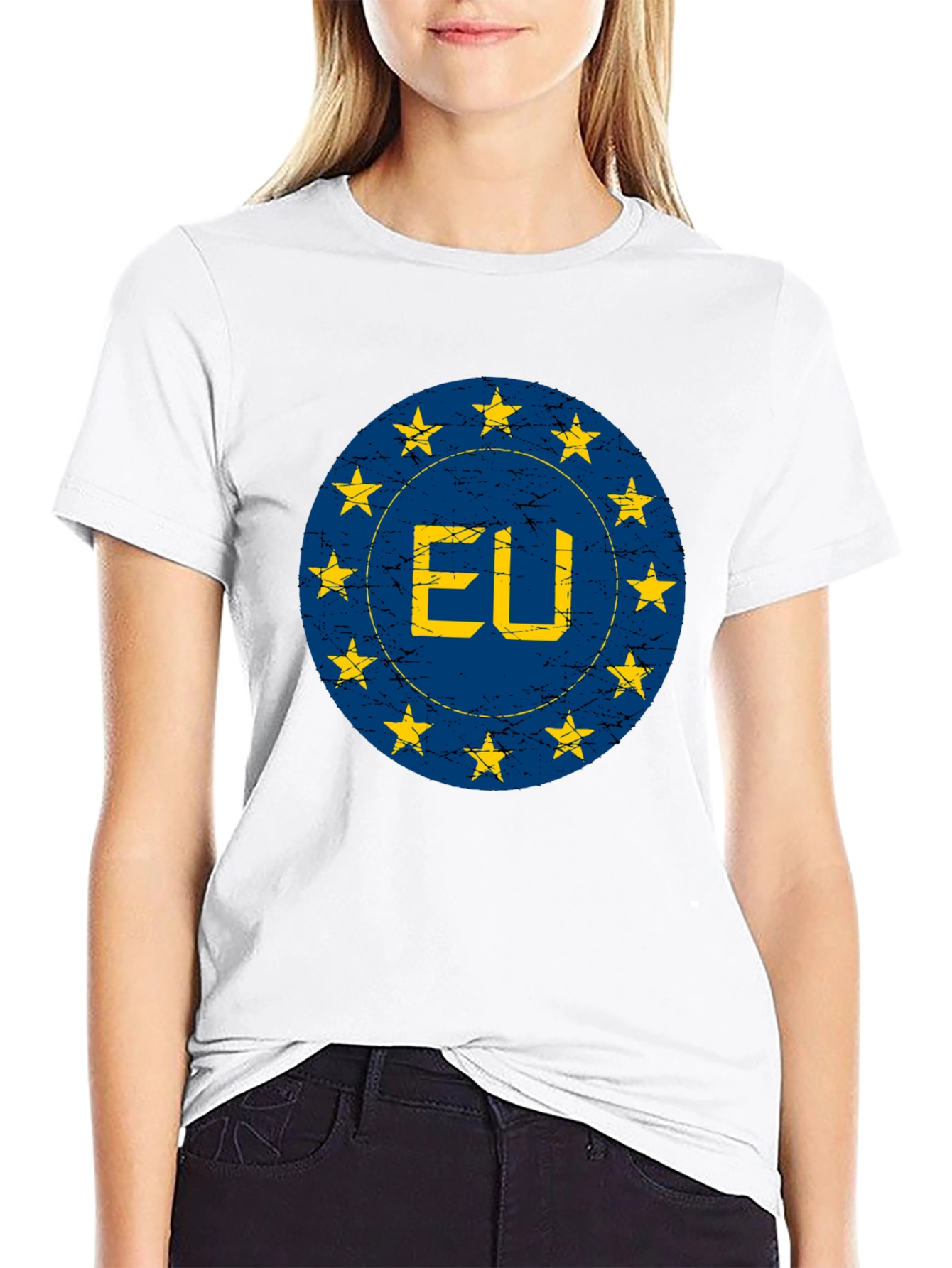 EU Flag Star Circle T-Shirt
