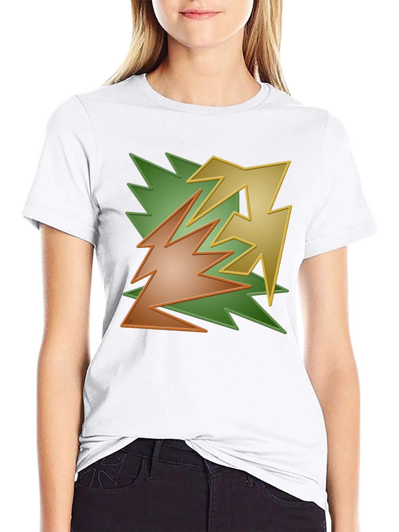 Abstract Graphic T-Shirt - Casual Wear