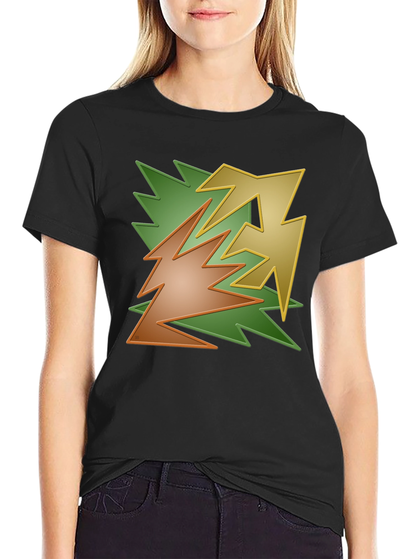Abstract Graphic T-Shirt - Casual Wear