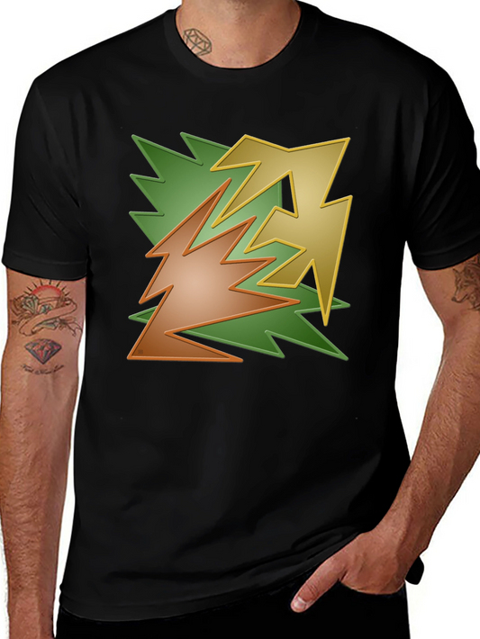 Abstract Graphic T-Shirt - Casual Wear