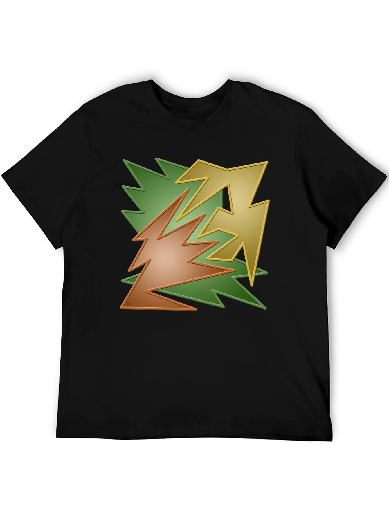 Abstract Graphic T-Shirt - Casual Wear