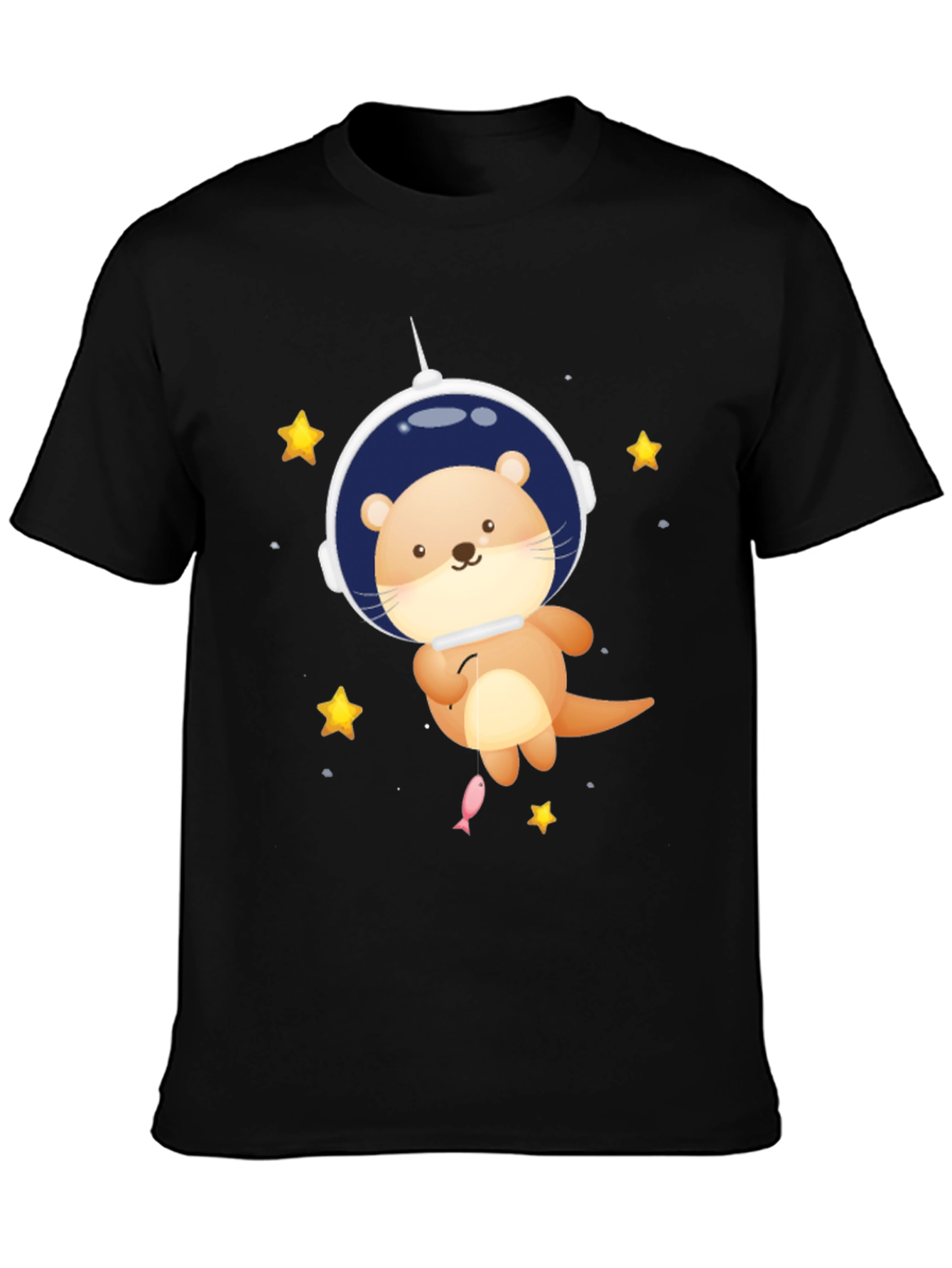 Otter Astronaut Graphic Tee - Space Adventure T-Shirt