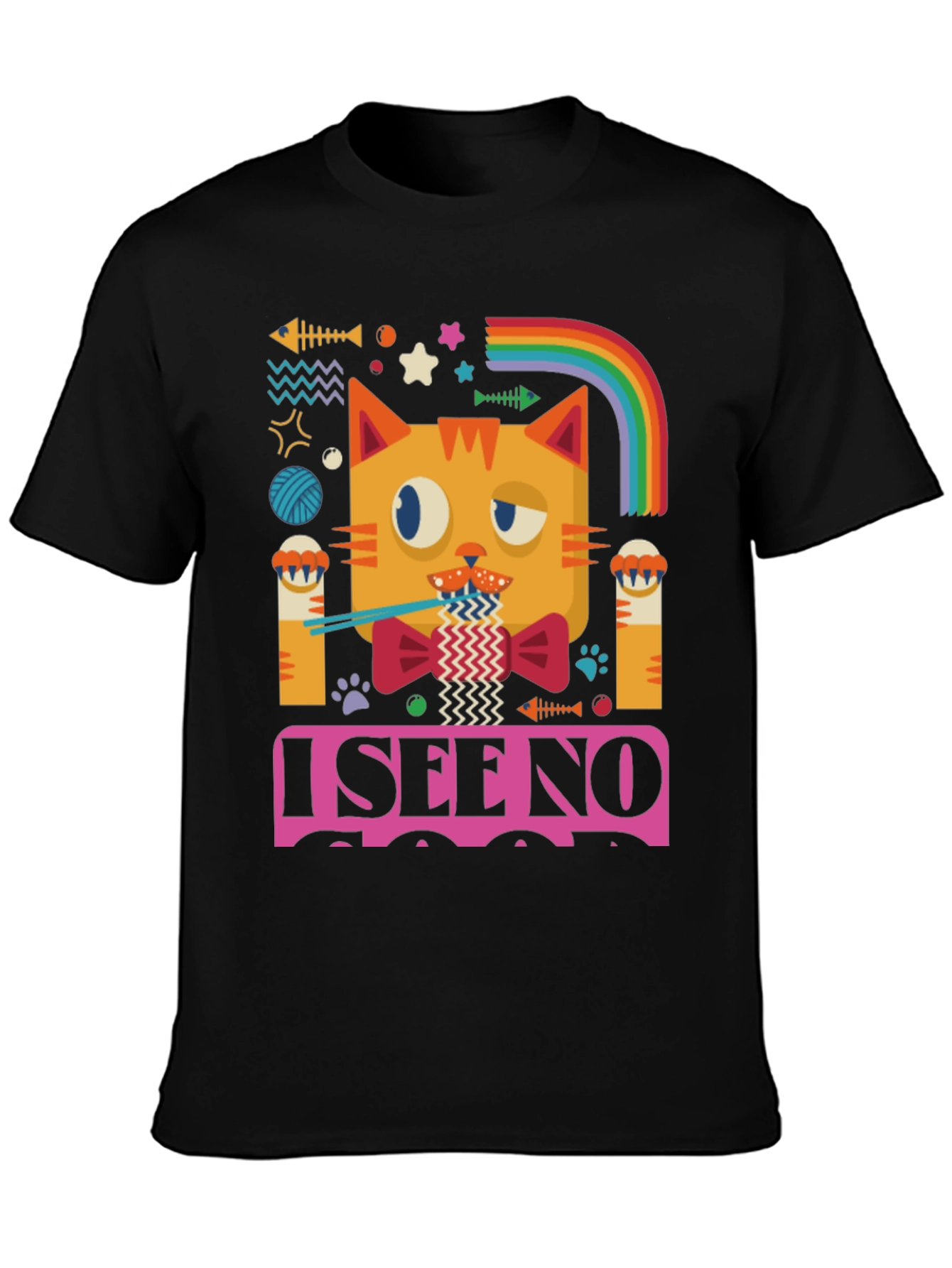 I See No Good Cat Graphic Tee