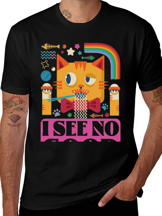 I See No Good Cat Graphic Tee