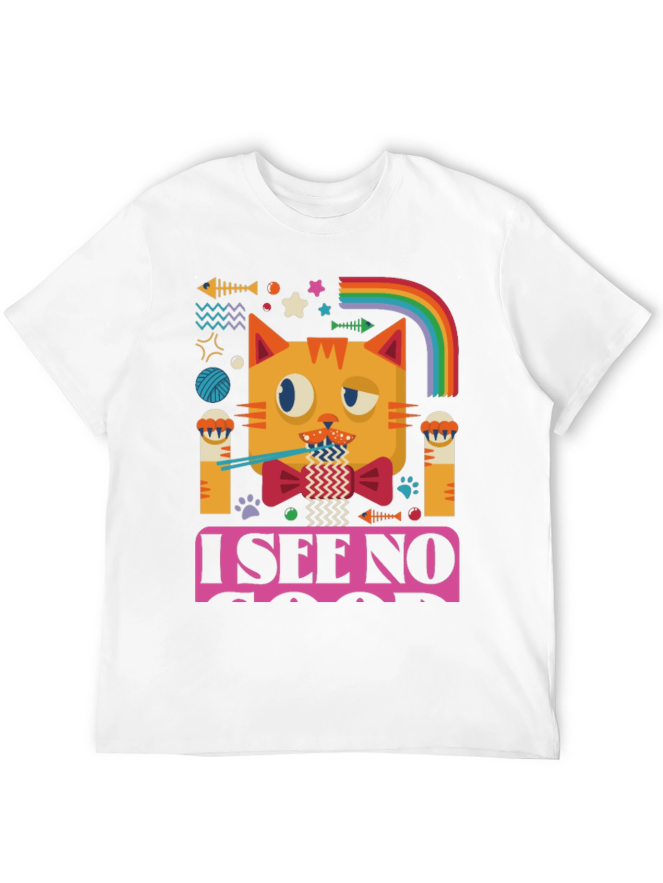 I See No Good Cat Graphic Tee