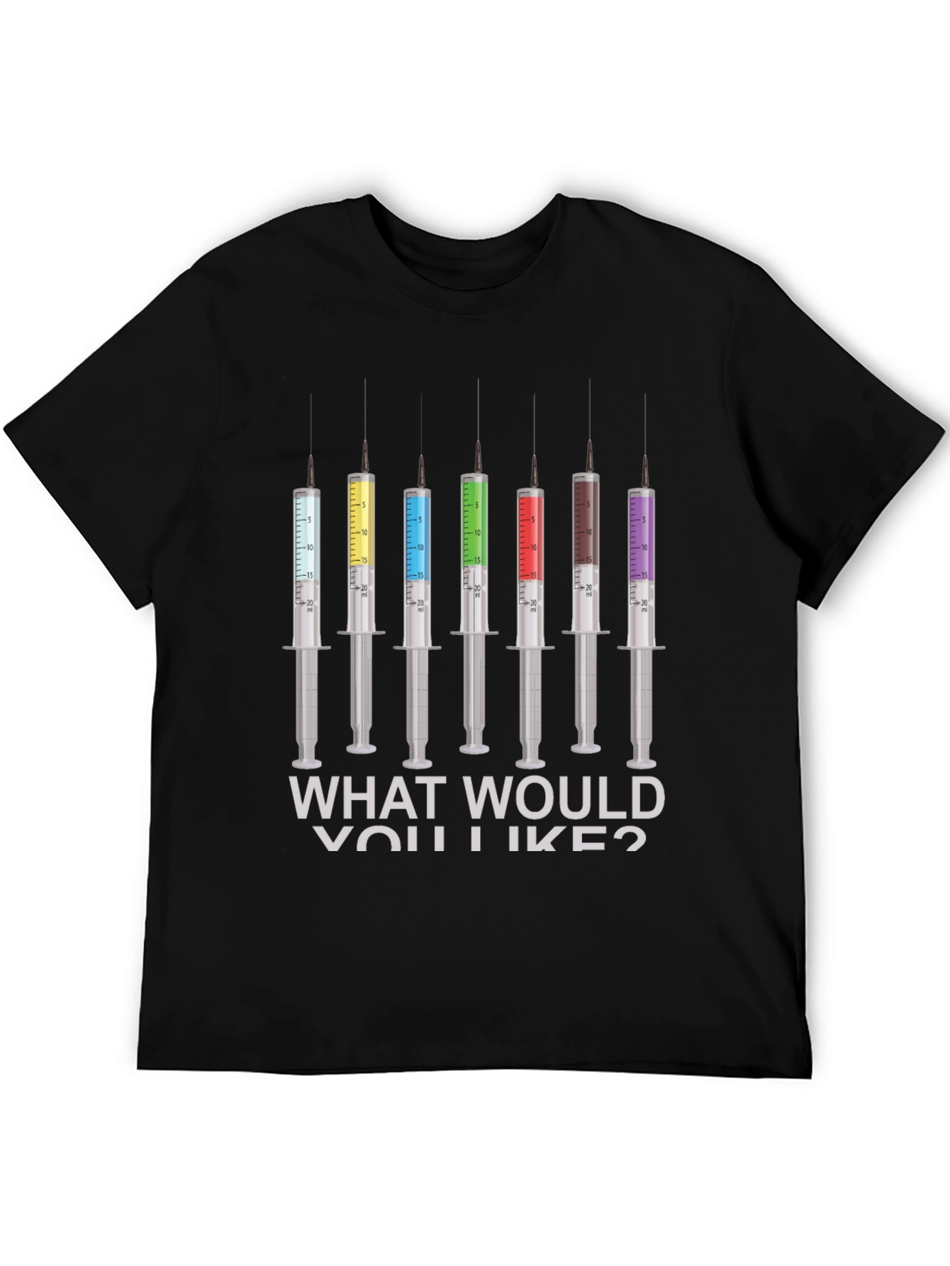 Colorful Syringe Shot T-Shirt