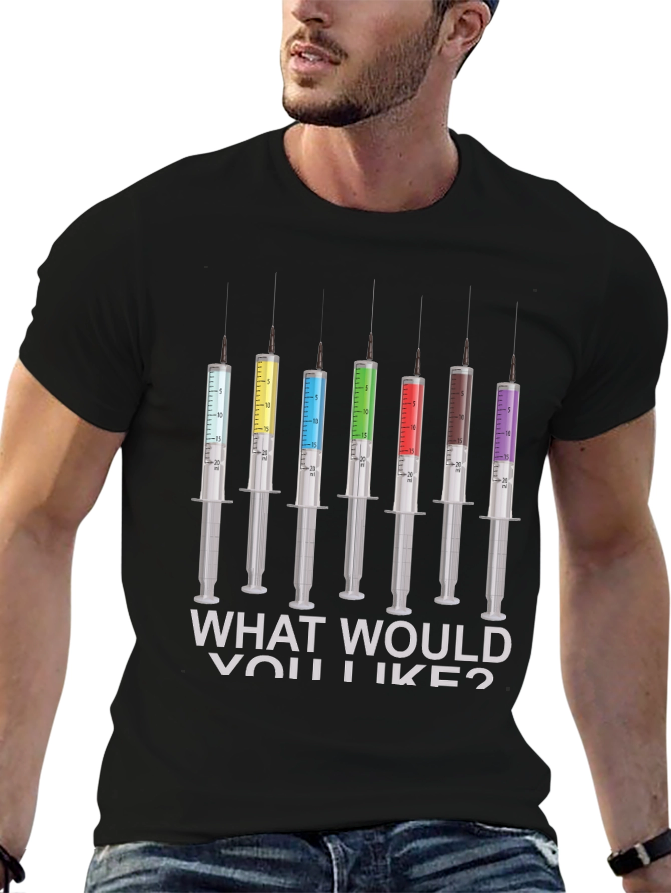 Colorful Syringe Shot T-Shirt