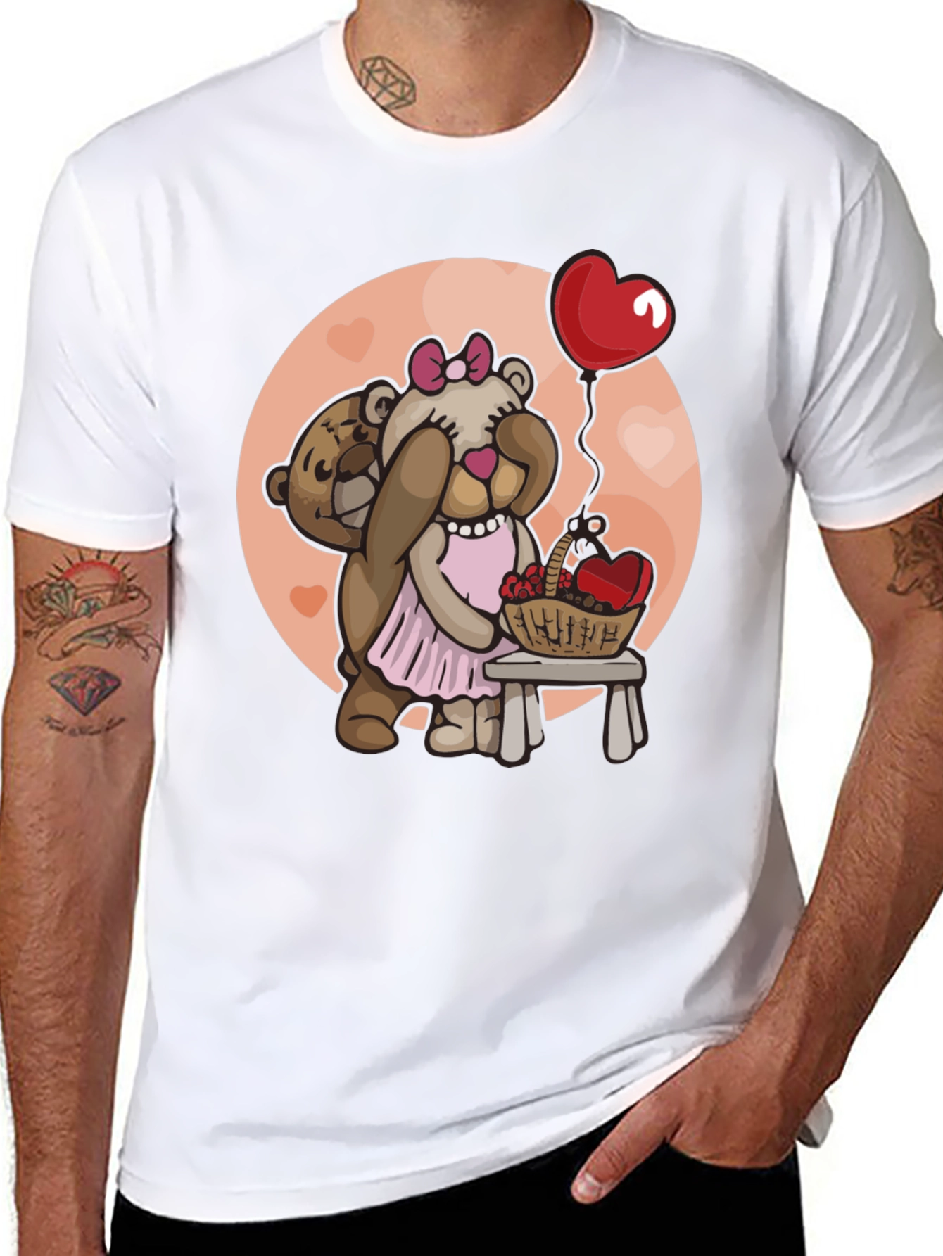Cute Bear Couple T-Shirt - Valentines Day Gift