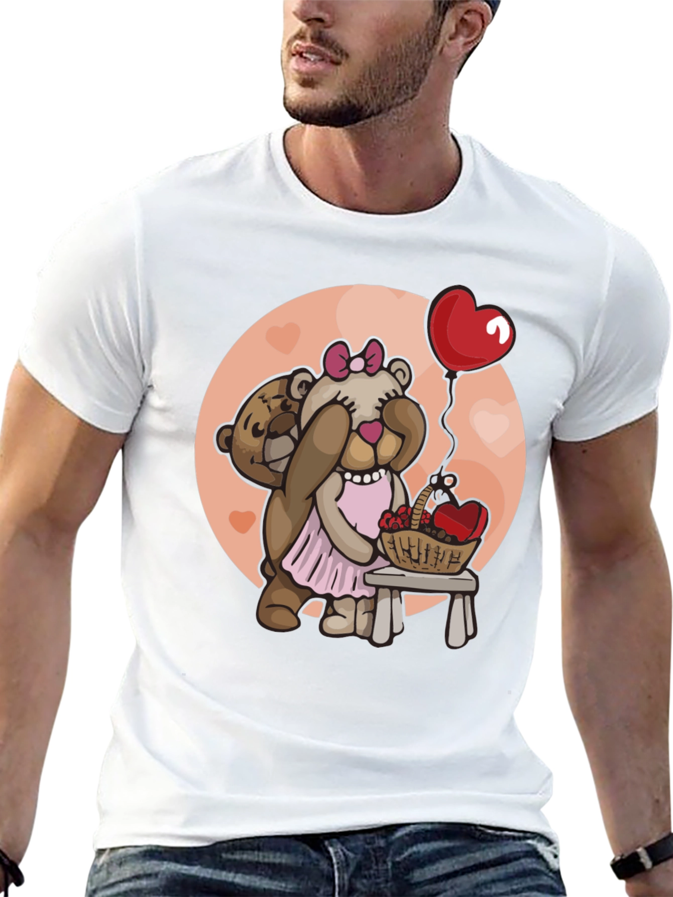 Cute Bear Couple T-Shirt - Valentines Day Gift