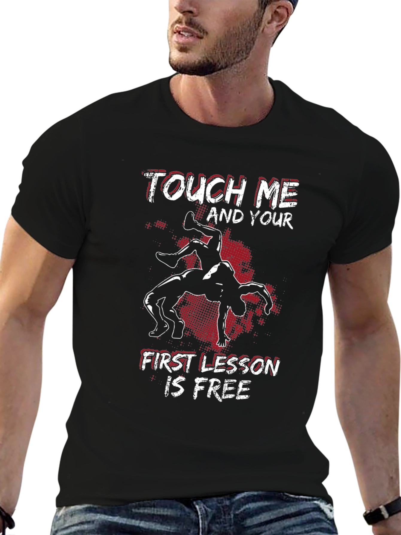 Touch Me Wrestling Graphic Tee