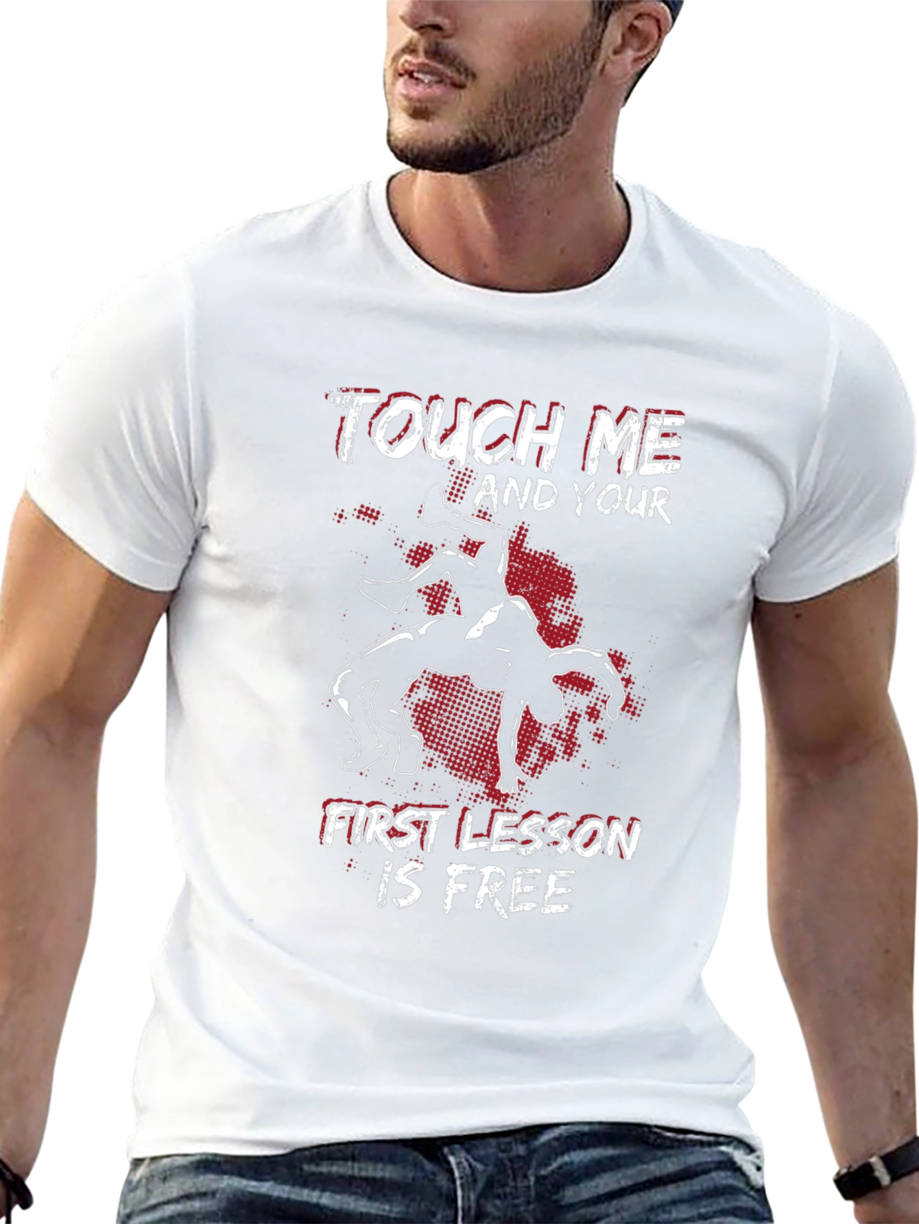 Touch Me Wrestling Graphic Tee