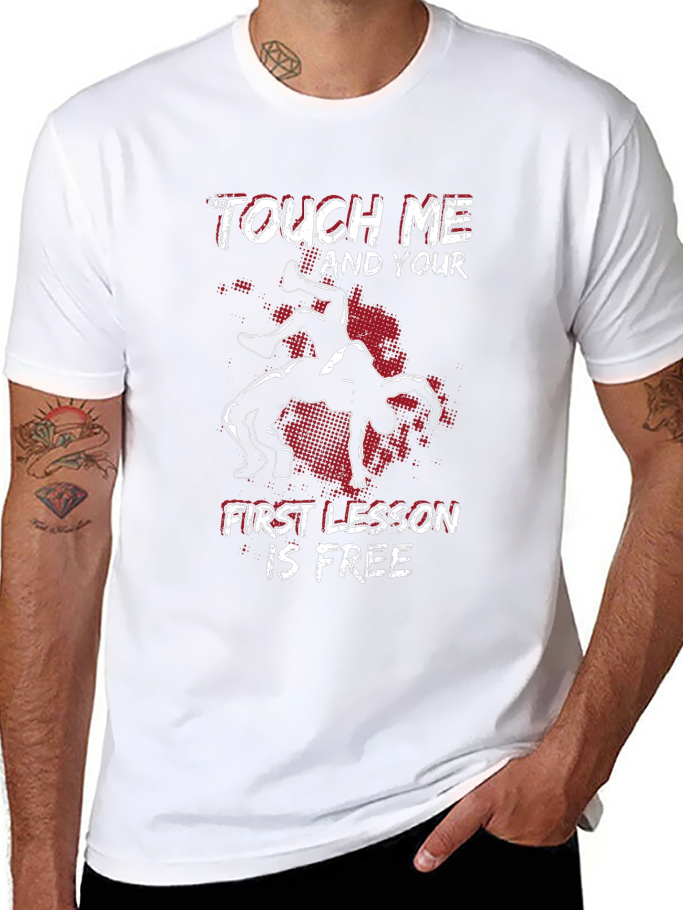 Touch Me Wrestling Graphic Tee