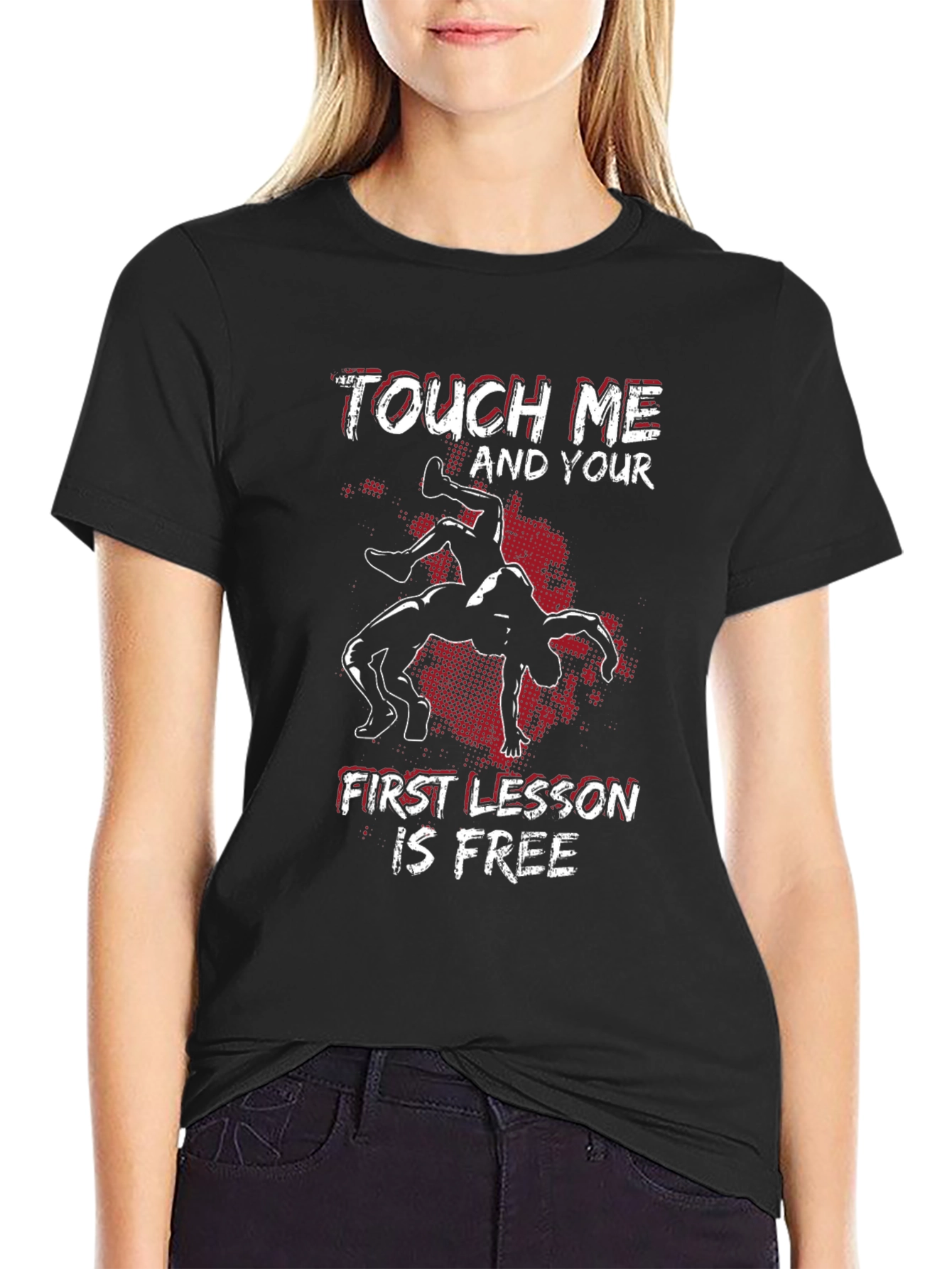 Touch Me Wrestling Graphic Tee