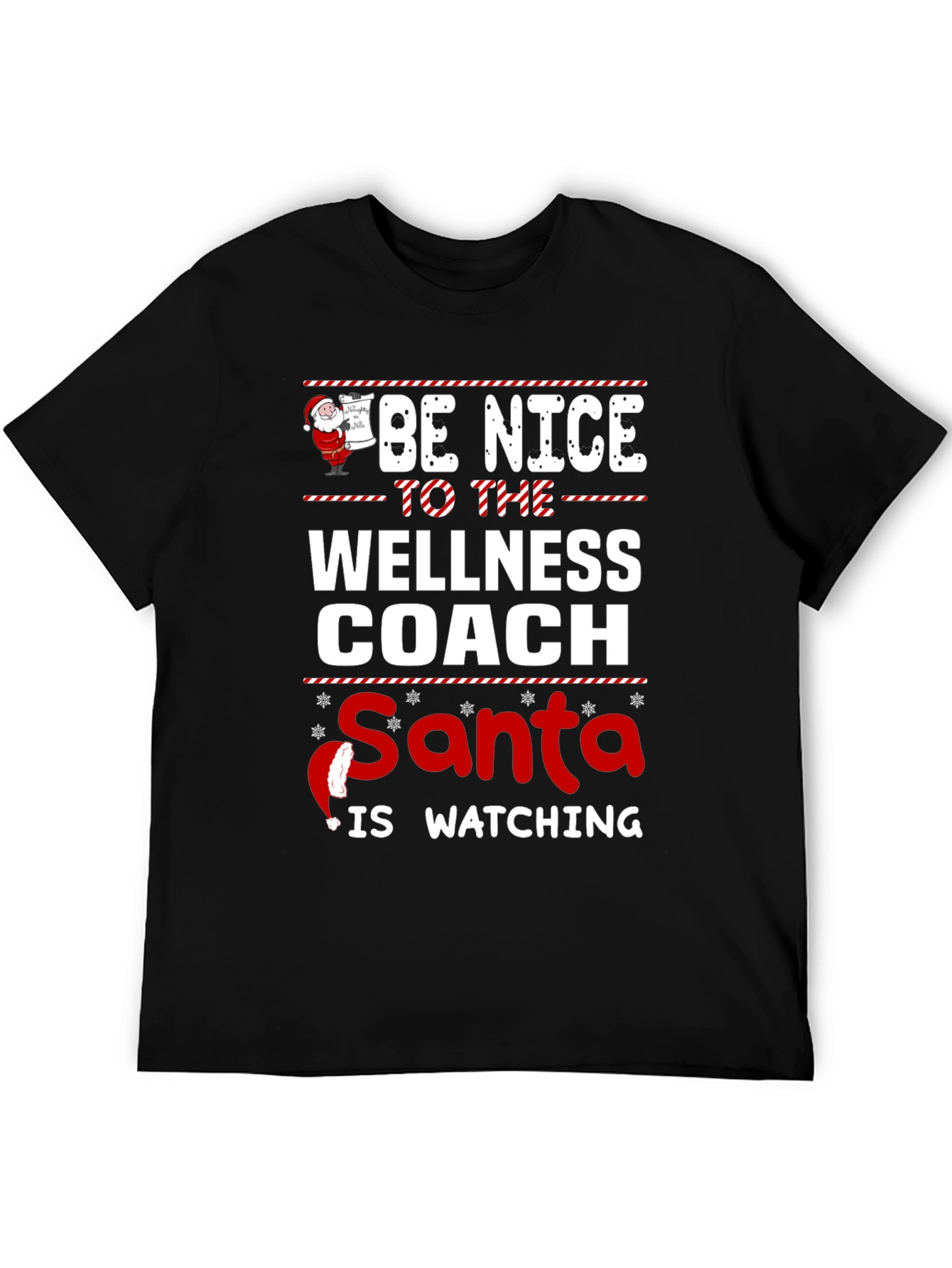 Wellness Coach Santa Watching T-Shirt