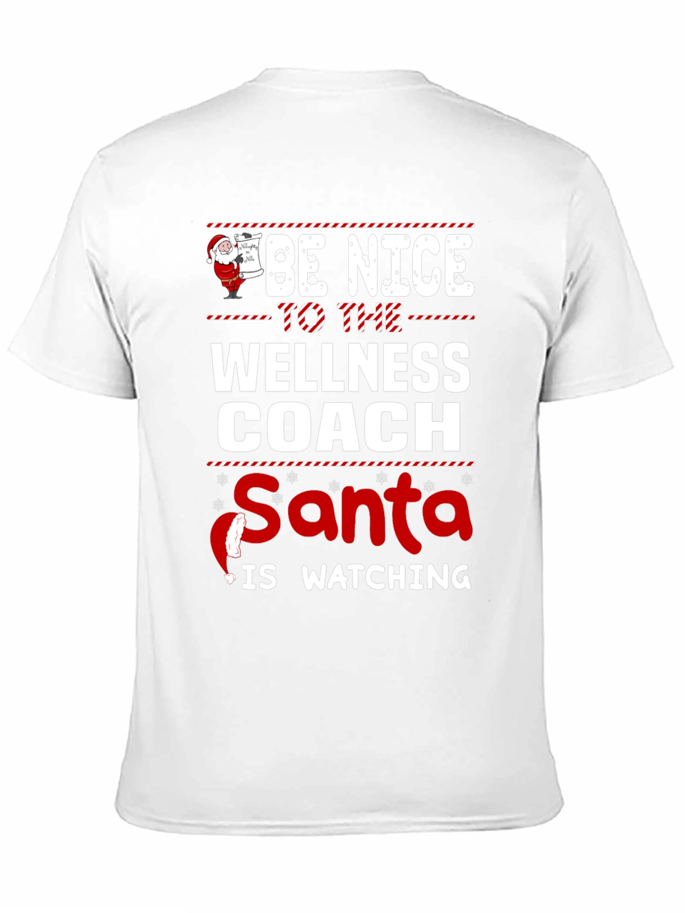 Wellness Coach Santa Watching T-Shirt