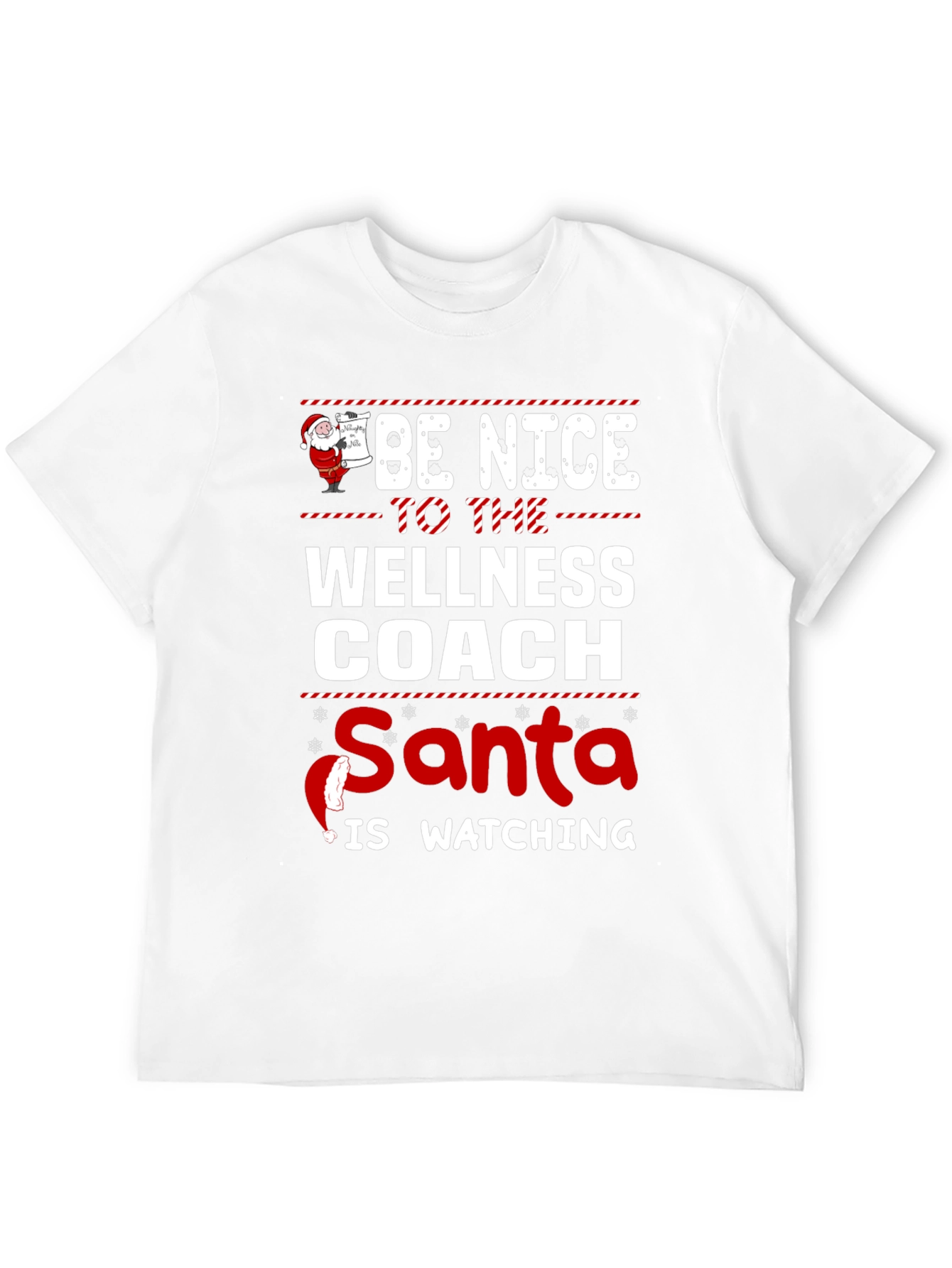 Wellness Coach Santa Watching T-Shirt