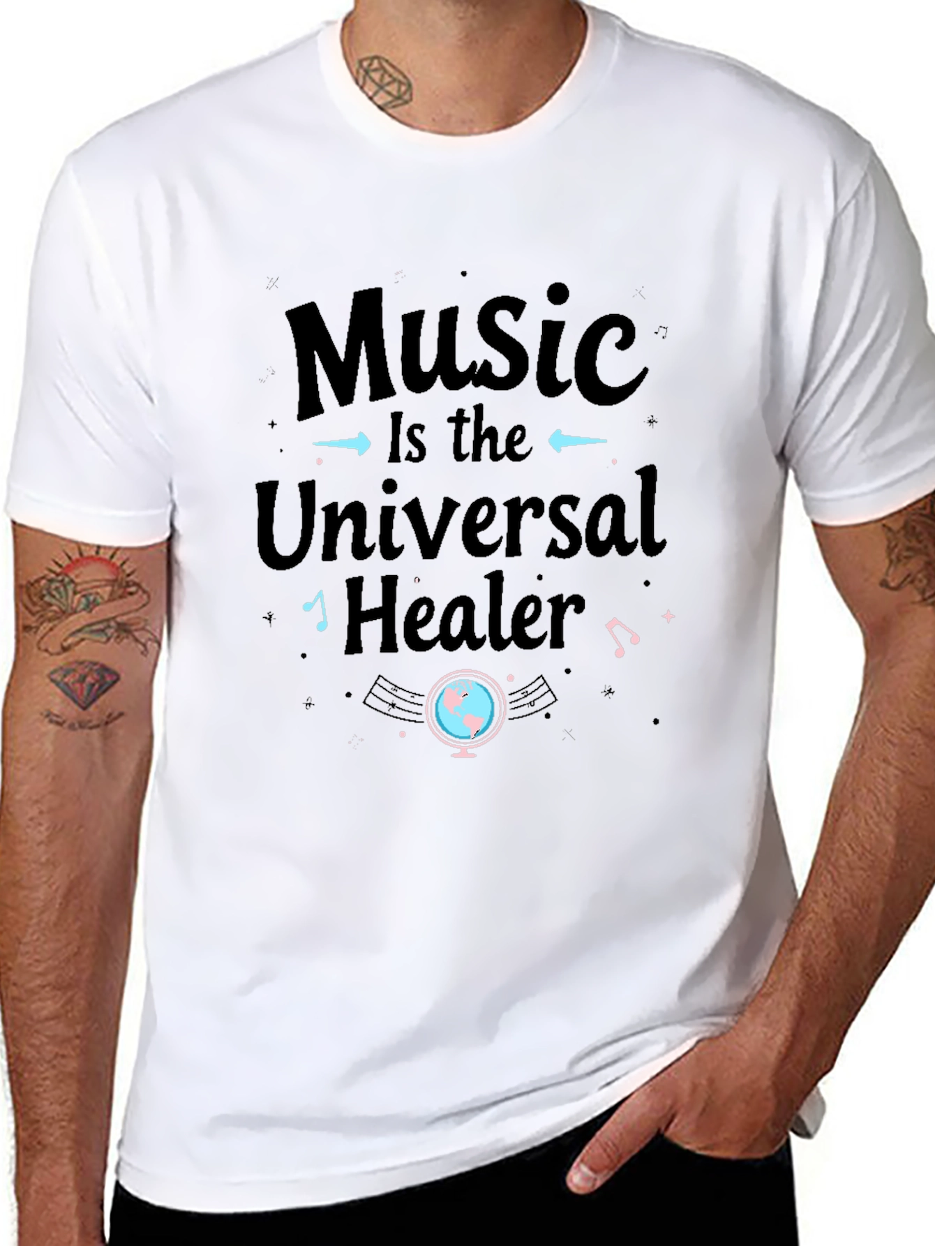 Music is the Universal Healer Graphic Tee